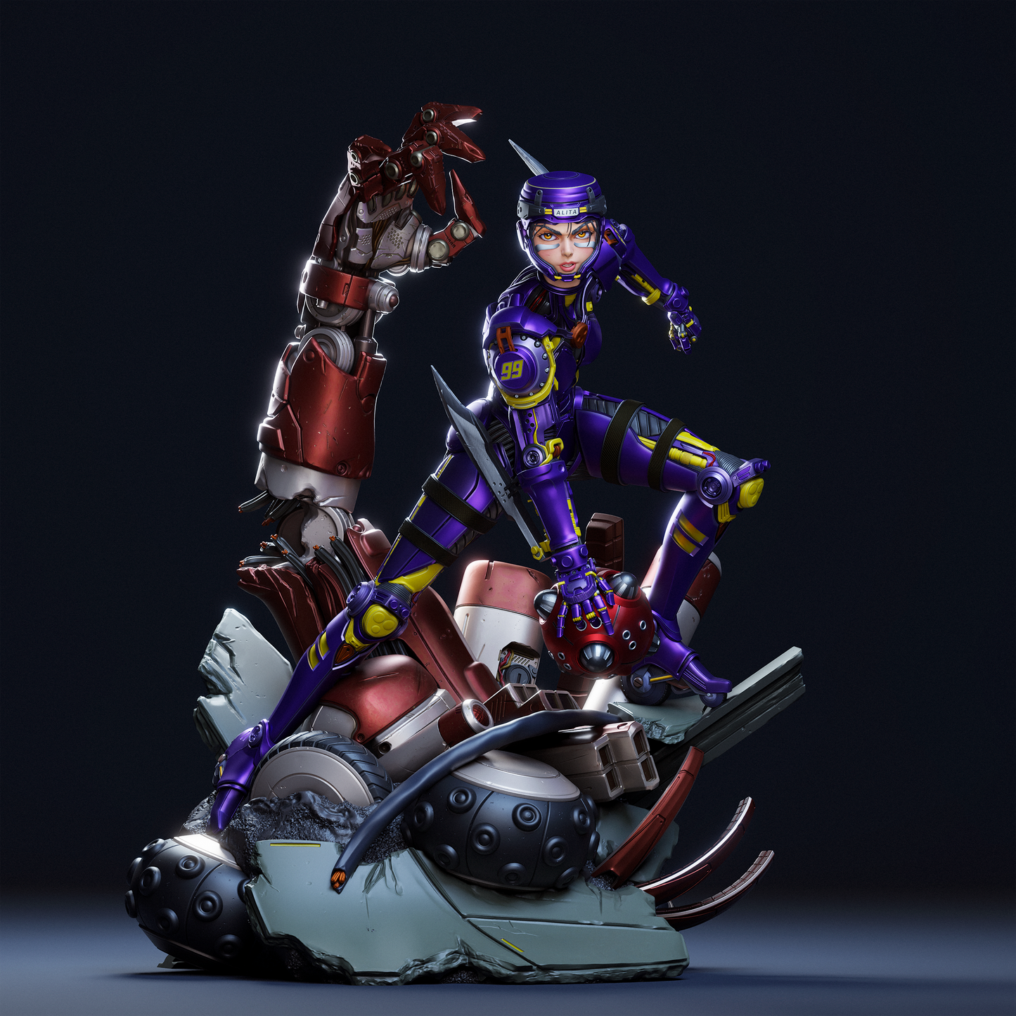 Alita Resin Fan Art - MTO (Design by CA3D Studios)