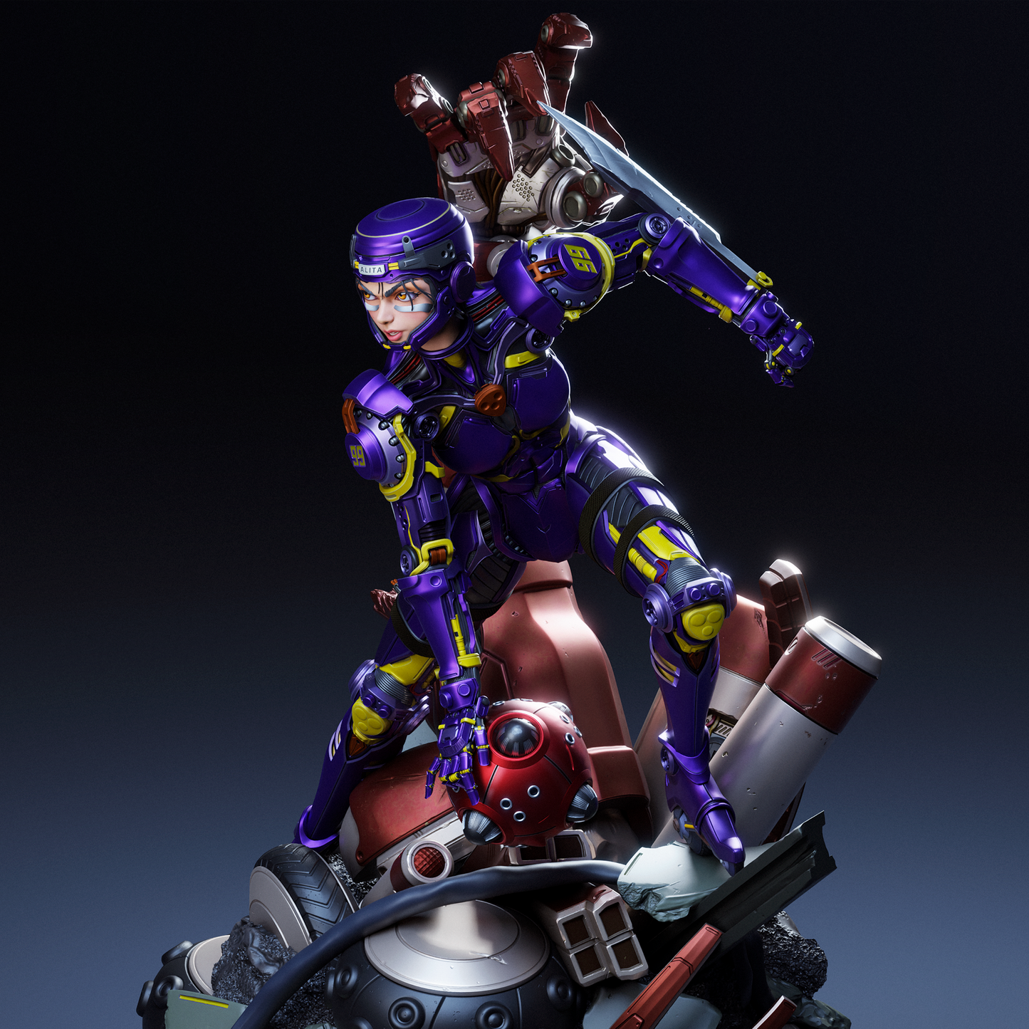 Alita Resin Fan Art - MTO (Design by CA3D Studios)