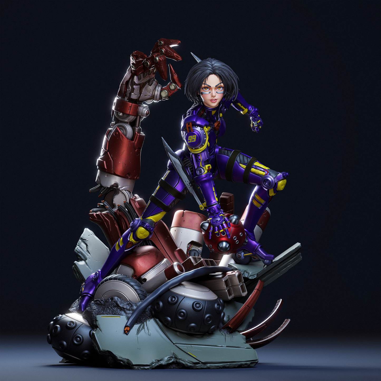 Alita Resin Fan Art - MTO (Design by CA3D Studios)