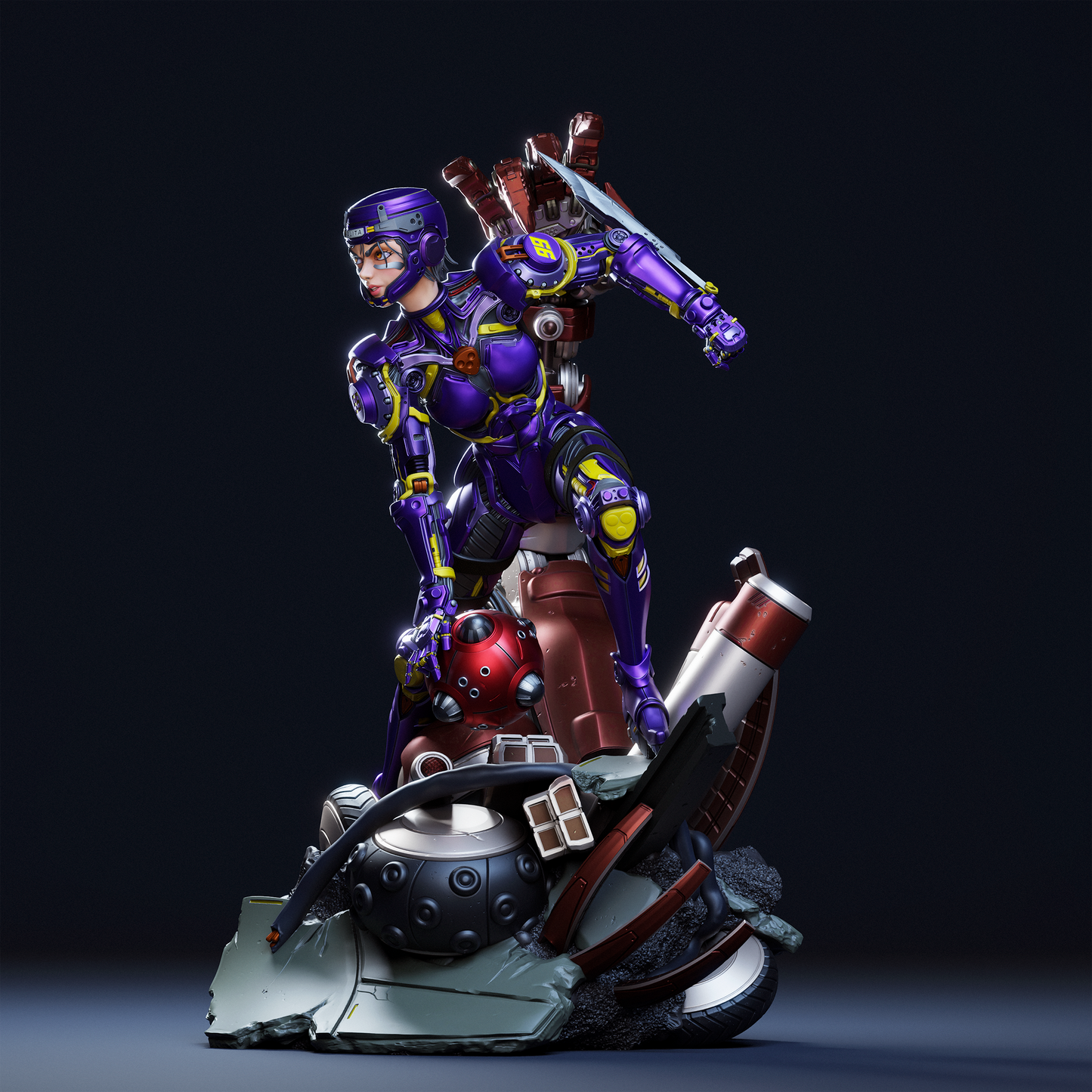 Alita Resin Fan Art - MTO (Design by CA3D Studios)