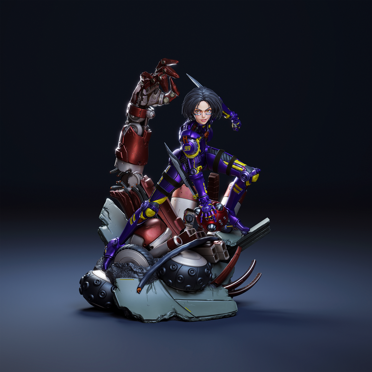 Alita Resin Fan Art - MTO (Design by CA3D Studios)