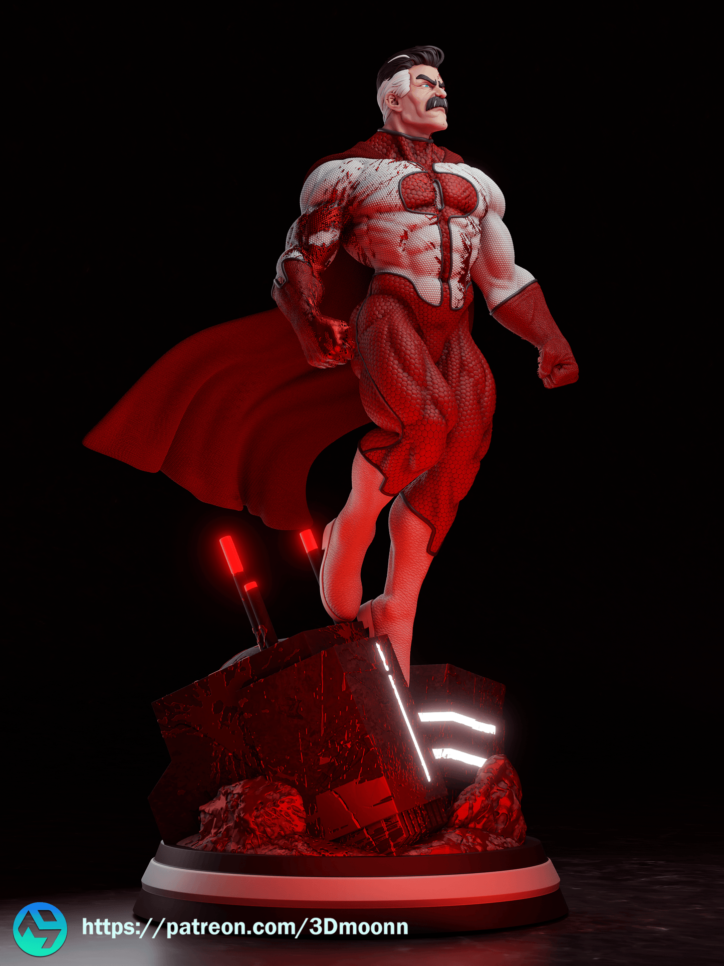 Omniman Resin Fan Art Sculpture 3DMoonn