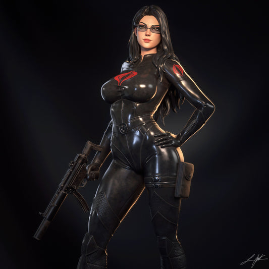 GI Joe Baroness Resin Fan Art - MTO (Design by Abe3D)