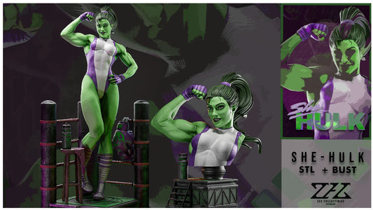 She-Hulk Collectible Resin Fan Art Pro Painted - MTO (ZEZ)
