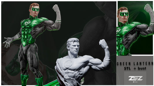 Green Lantern Resin Sculpture Fan Art Pro - MTO (ZEZ)
