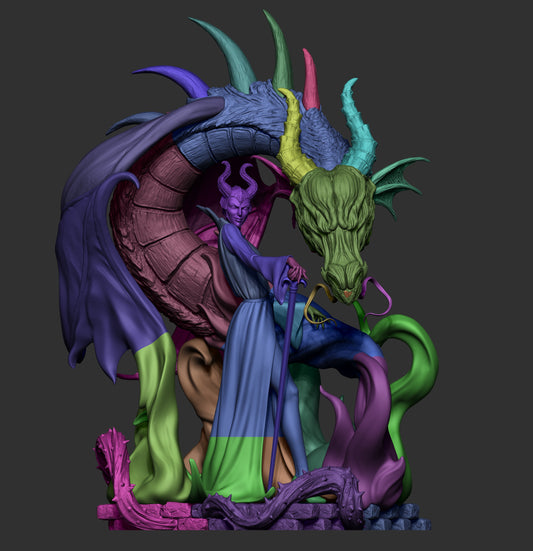 Maleficent Resin Sculpture (Design by CA3D Studios)