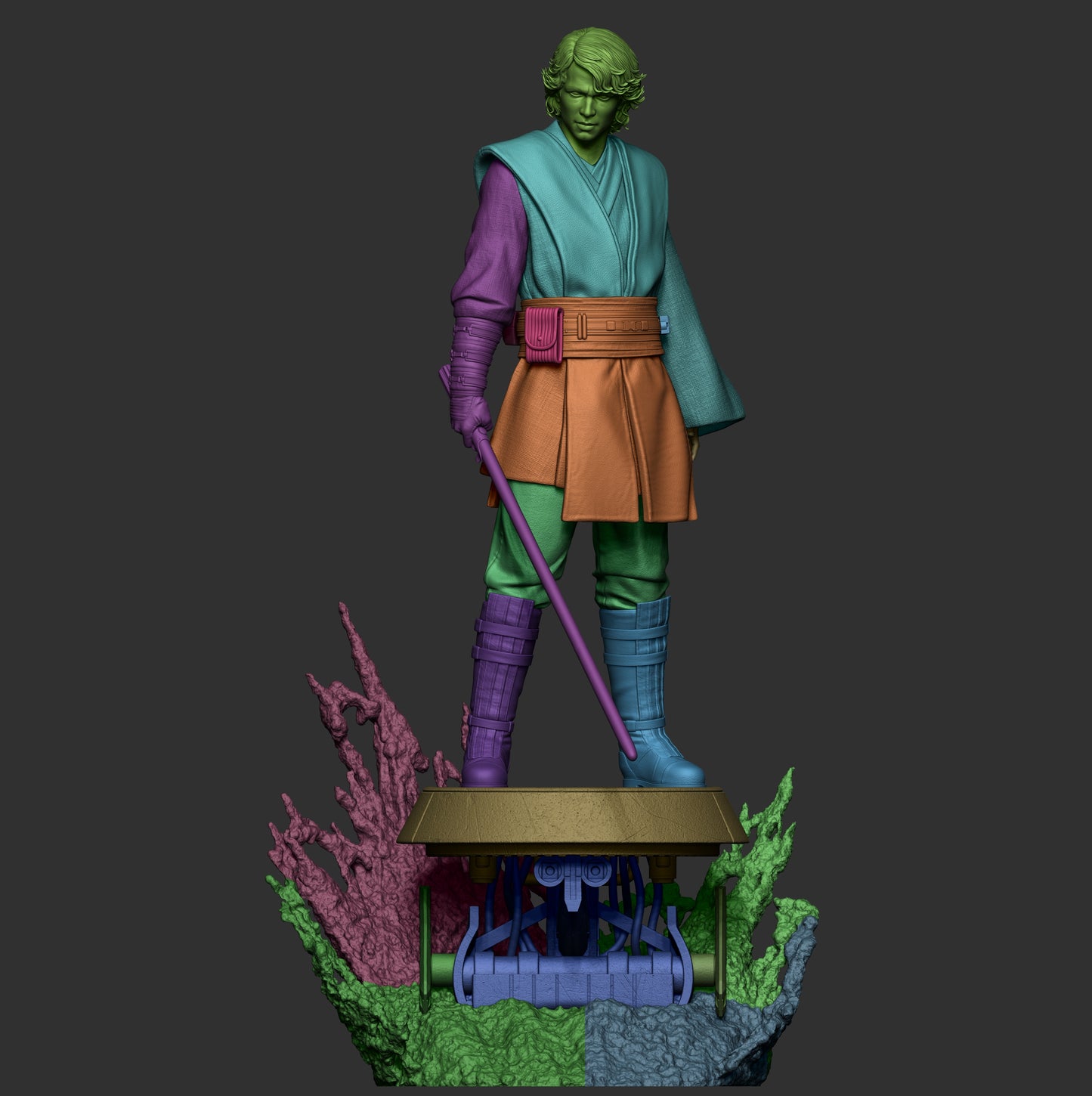 Anakin Skywalker Resin Sculpture (Design by CA3D Studios)