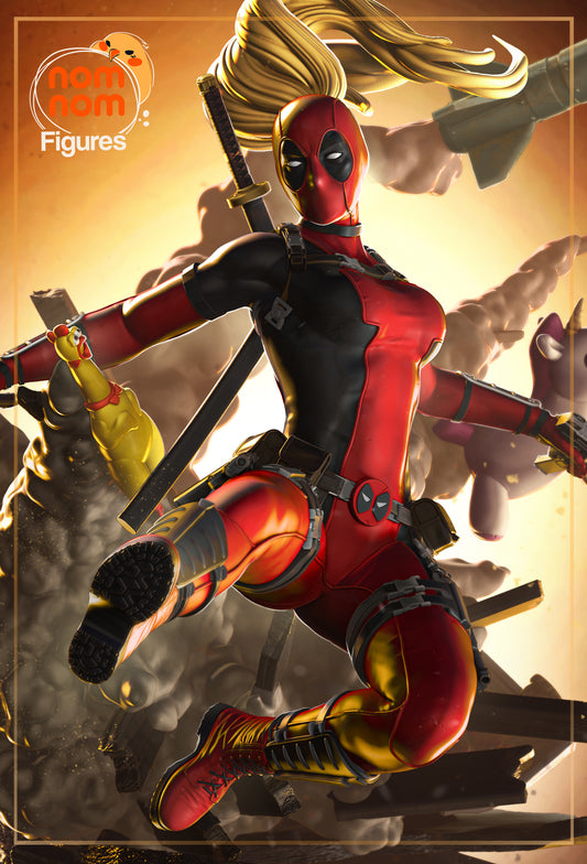 Lady Merc Resin Sculpture Fan Art Pro Painted - MTO