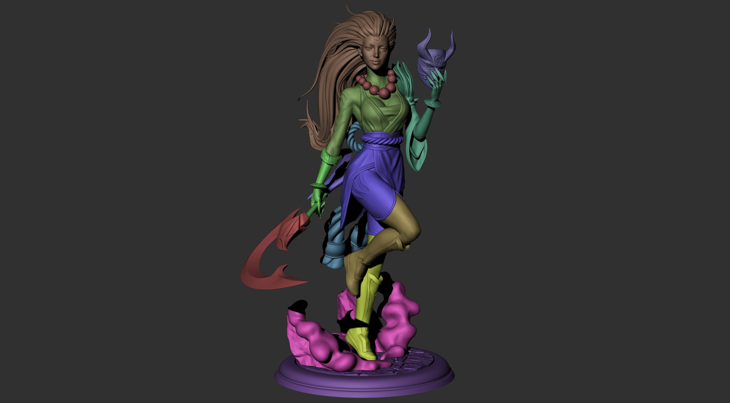 Blood Moon Diana Resin Art - MTO (Design by CA3D)