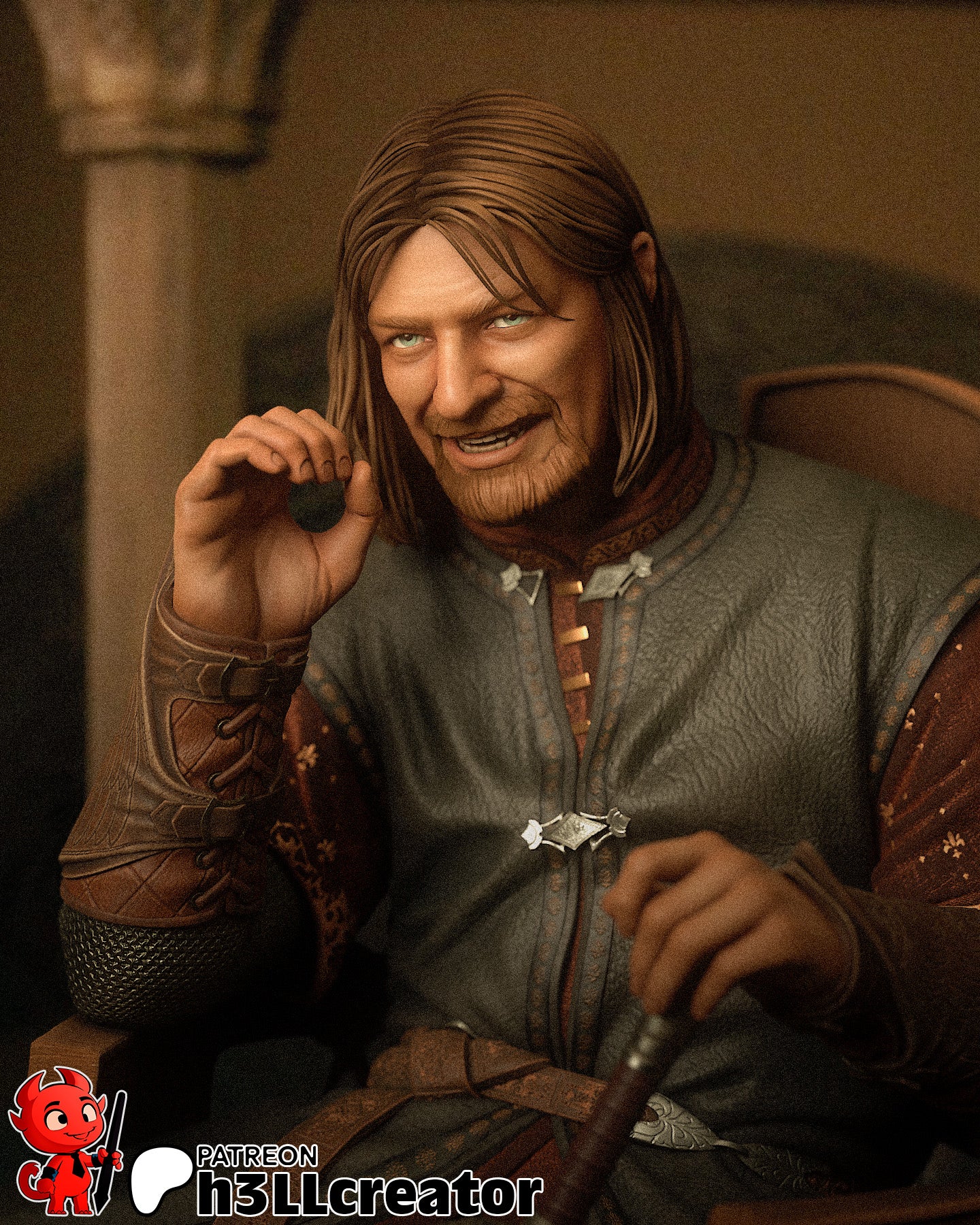 Boromir Resin Fan Art - MTO (H3llcreator)