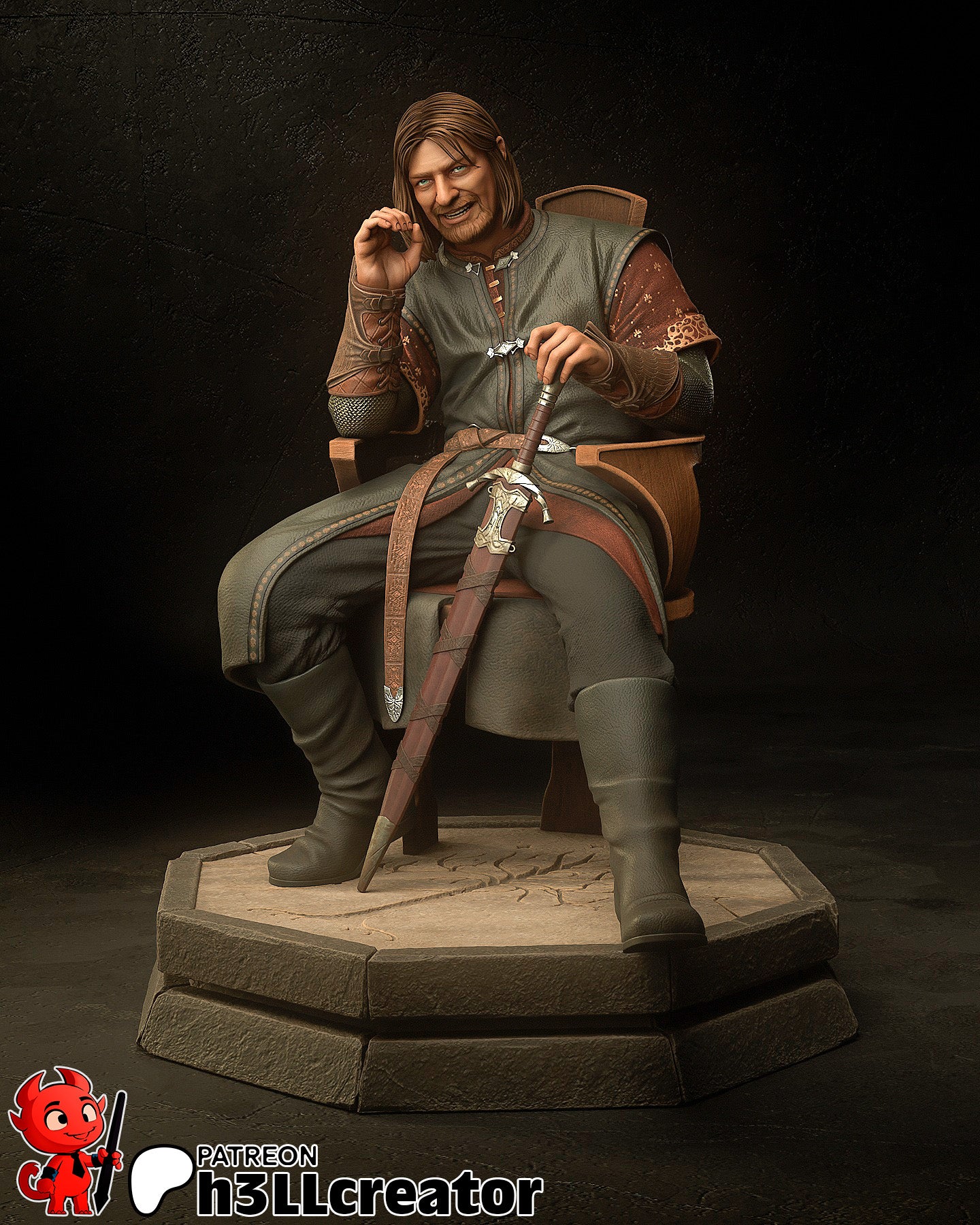 Boromir Resin Fan Art - MTO (H3llcreator)