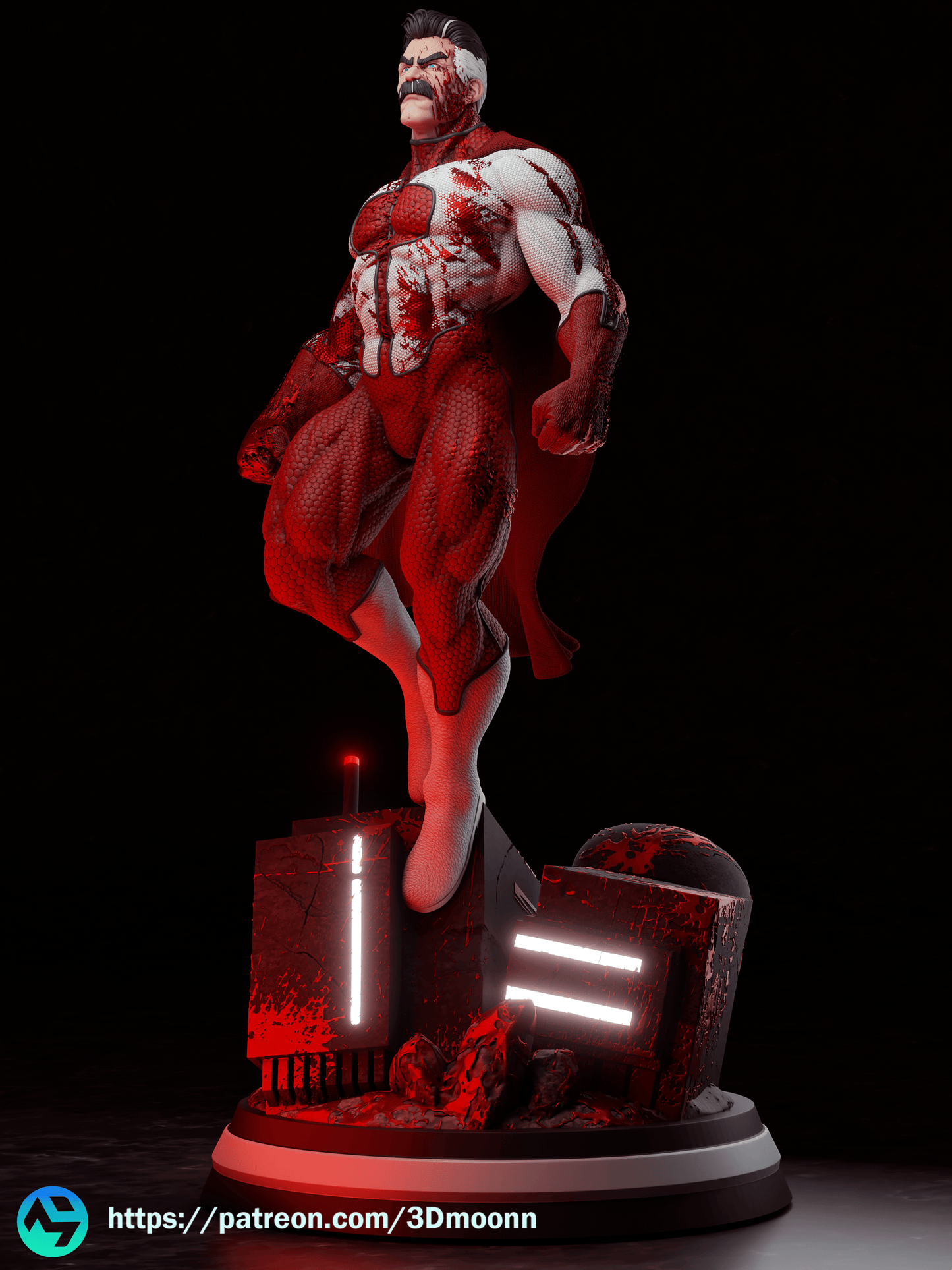 Omniman Resin Fan Art Sculpture 3DMoonn