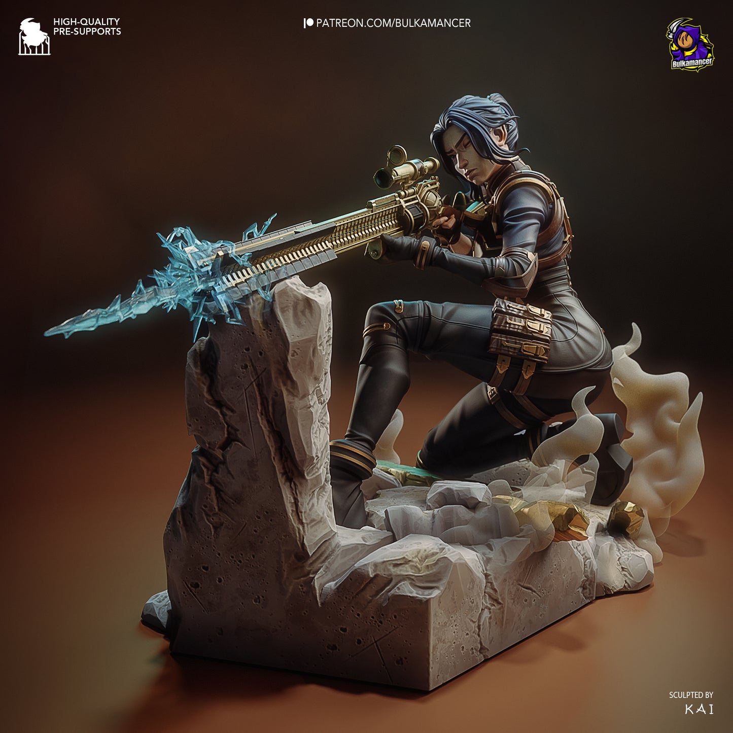 Caitlyn (Arcane) Resin Fan Art - MTO (Design by Bulkamancer)