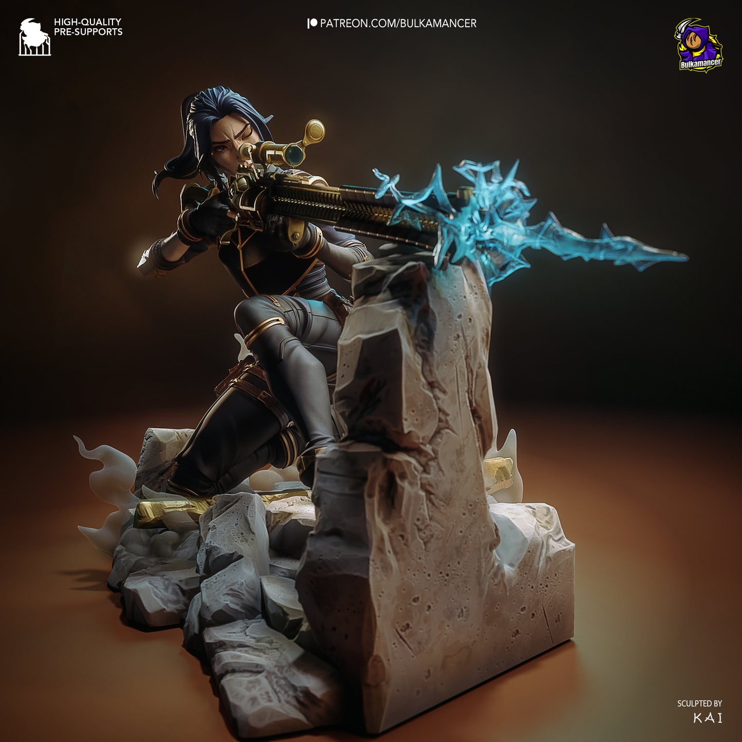 Caitlyn (Arcane) Resin Fan Art - MTO (Design by Bulkamancer)