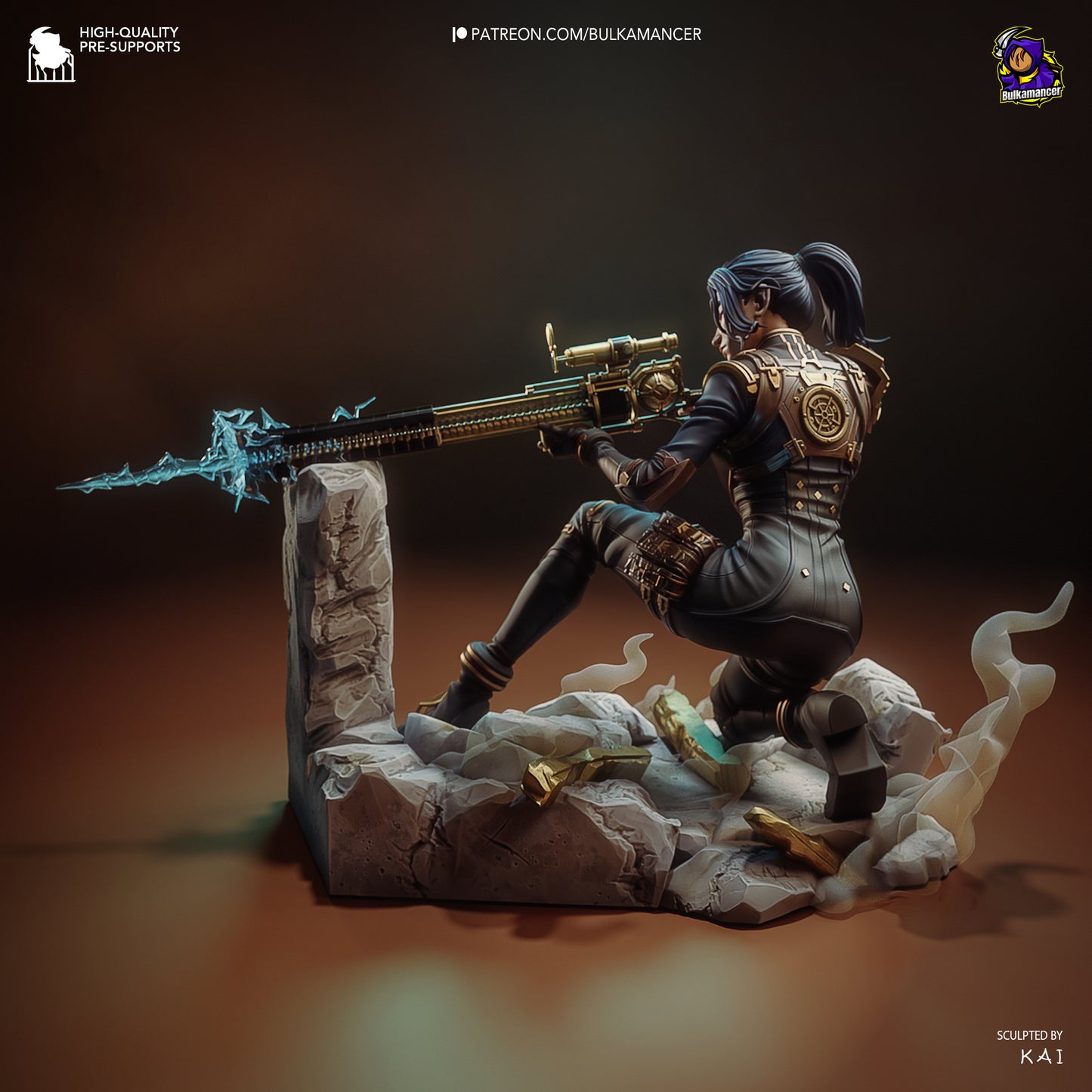 Caitlyn (Arcane) Resin Fan Art - MTO (Design by Bulkamancer)