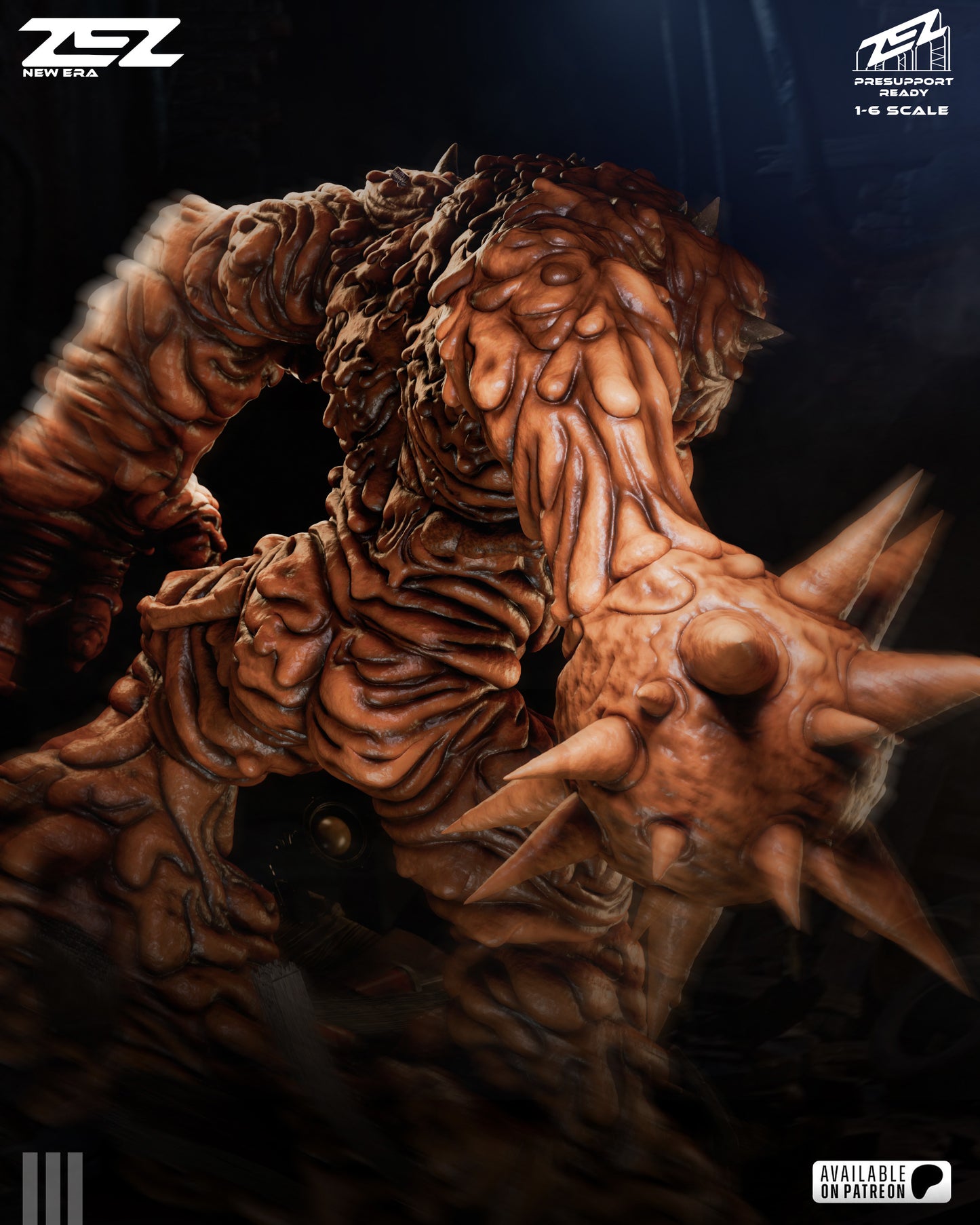 Clay Face Resin Art (Design by ZEZ Studios)