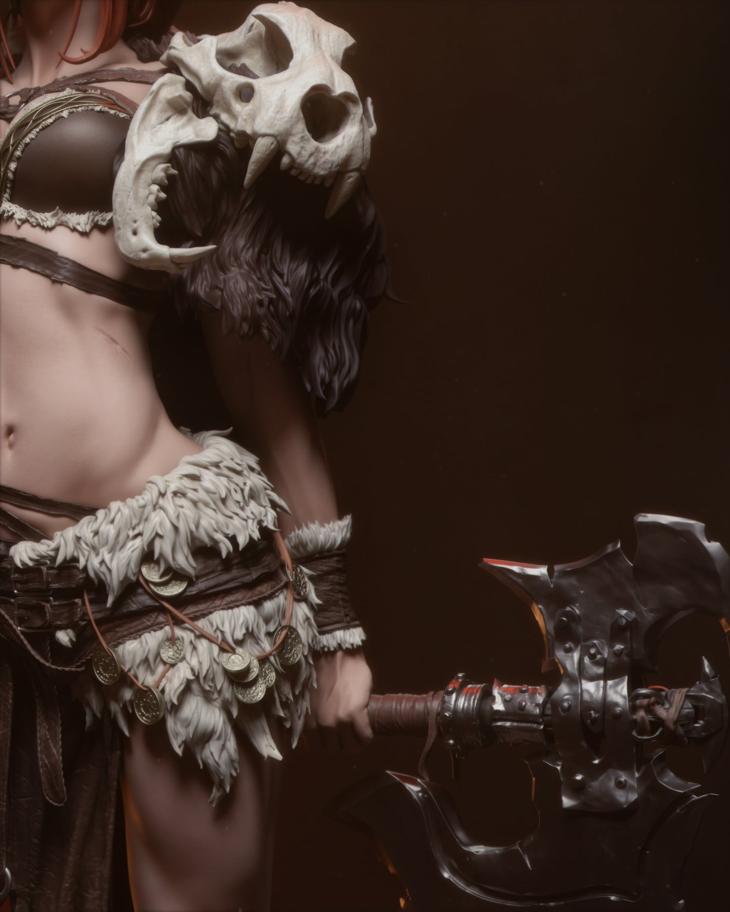 Barbarian Queen Resin Fan Art - MTO (Design by CA3D Studios)