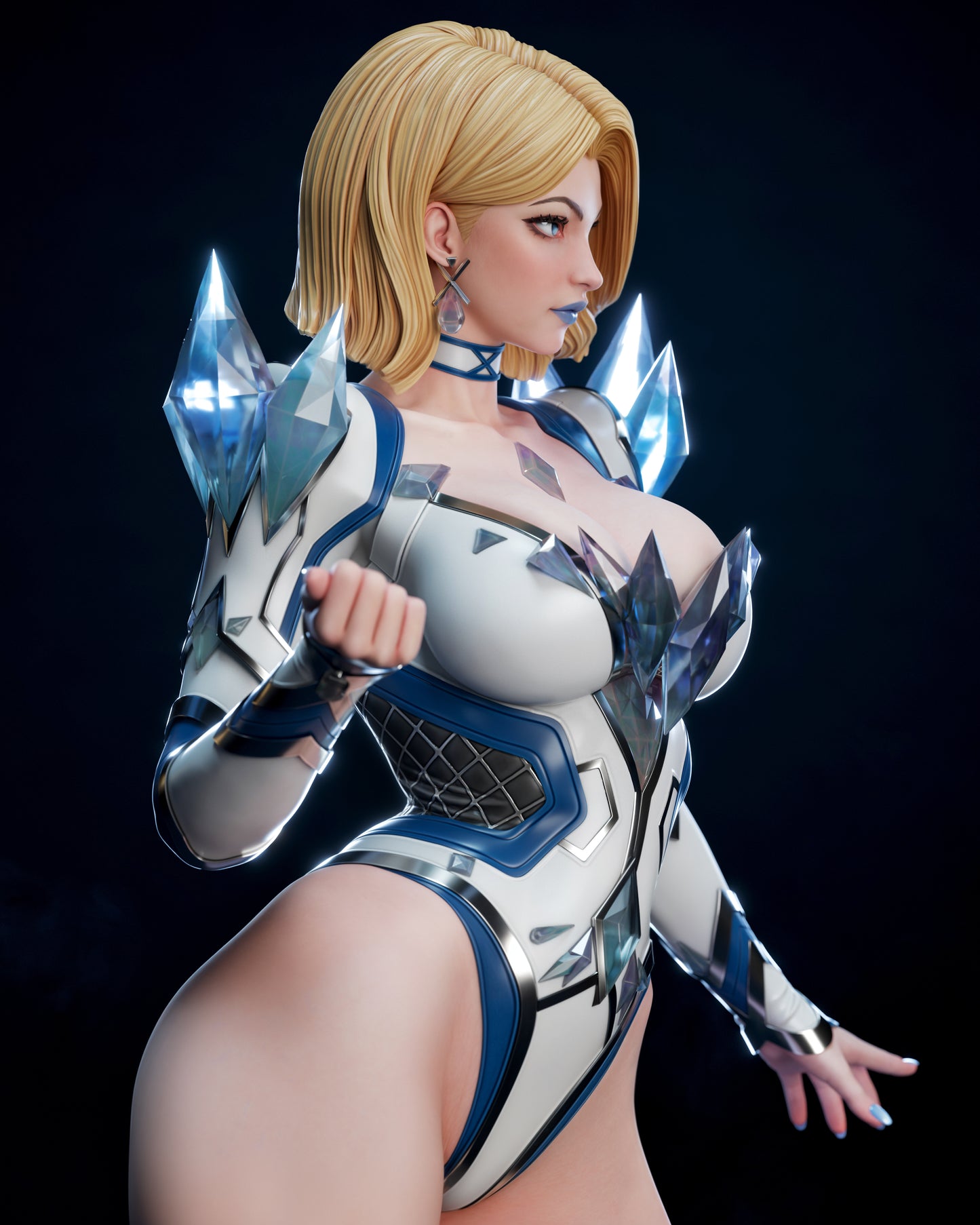 Emma Frost Resin Fan Art (Design by CA3D Studios)
