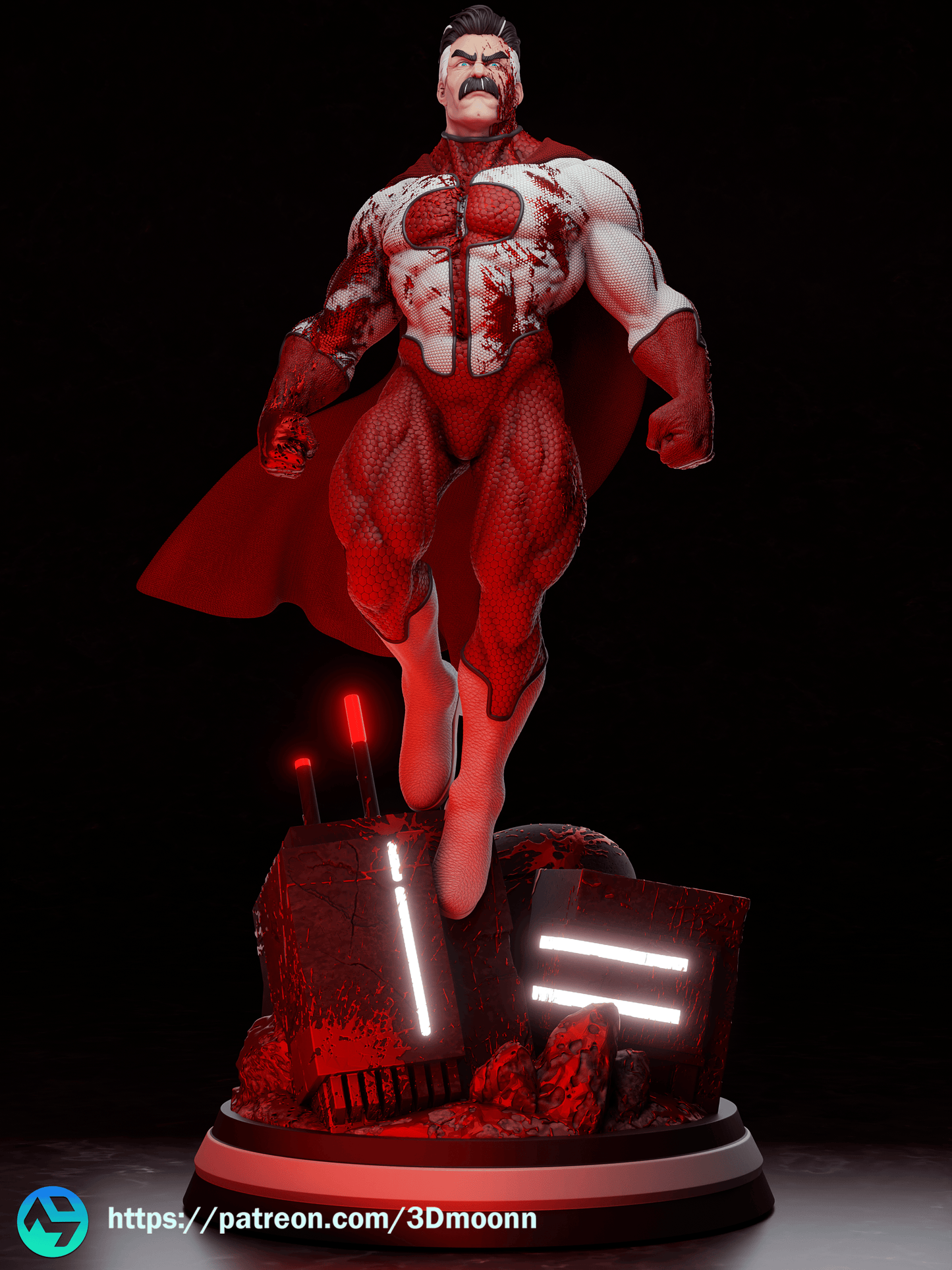 Omniman Resin Fan Art Sculpture 3DMoonn