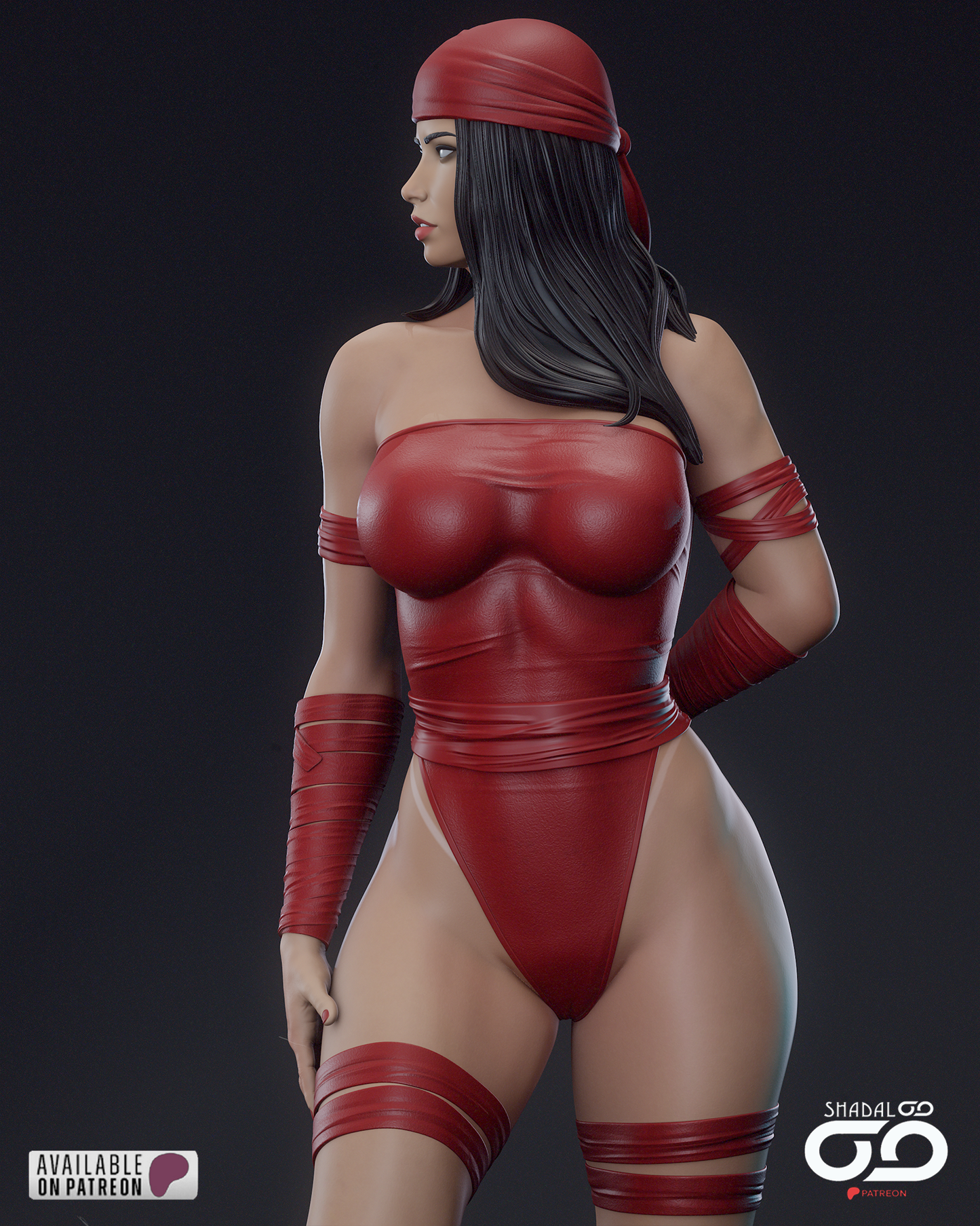Elektra Resin Sculpture Fan Art - MTO (SDO)