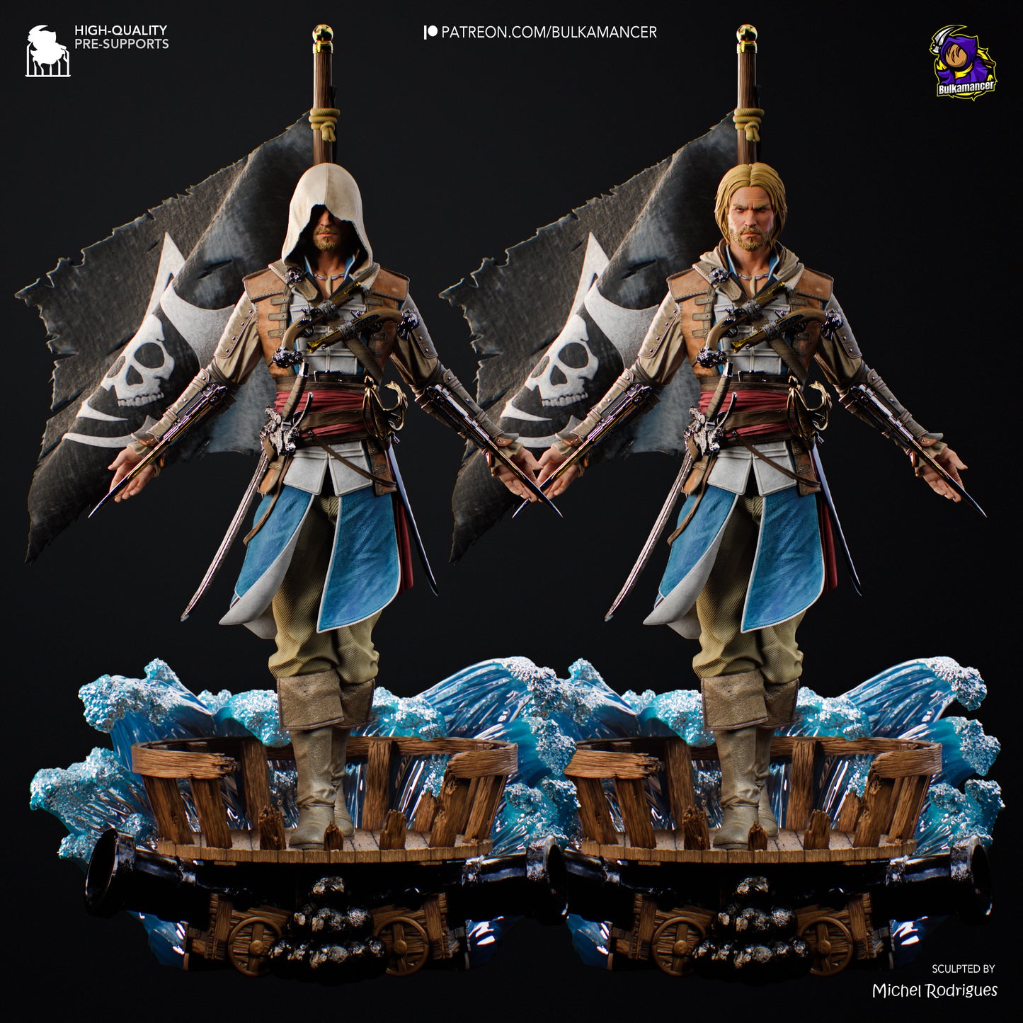 Edward Kenway Assassin's Creed Black Flag Fan Art (Design by Bulkamancer)