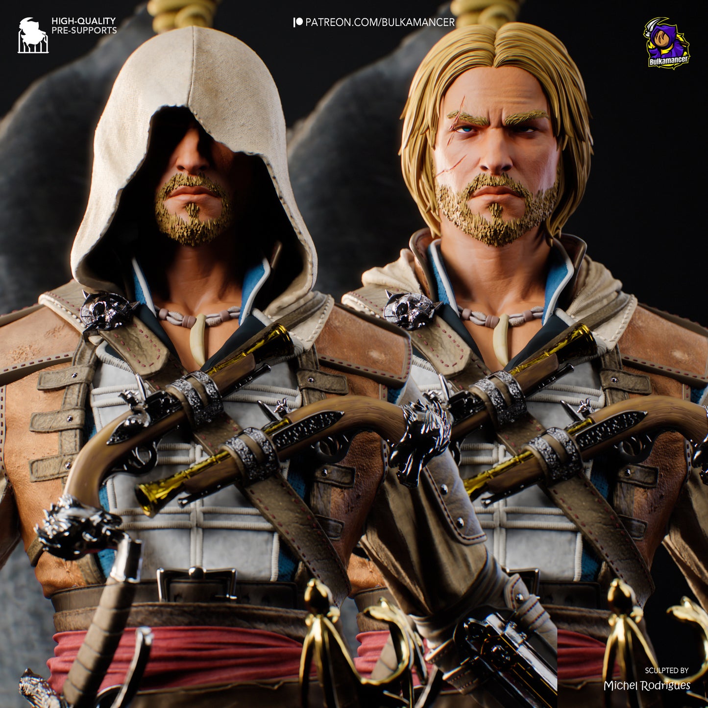 Edward Kenway Assassin's Creed Black Flag Fan Art (Design by Bulkamancer)
