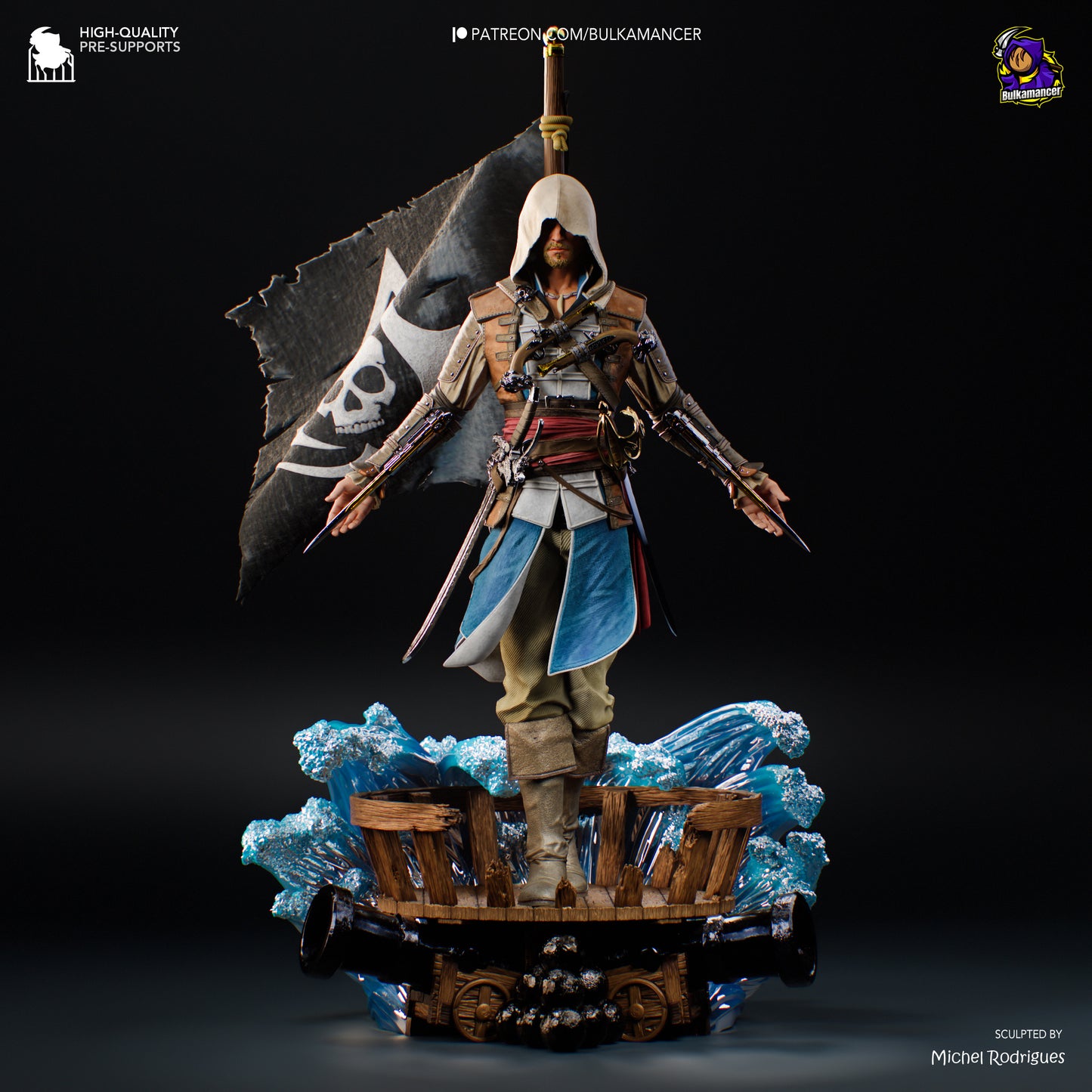 Edward Kenway Assassin's Creed Black Flag Fan Art (Design by Bulkamancer)
