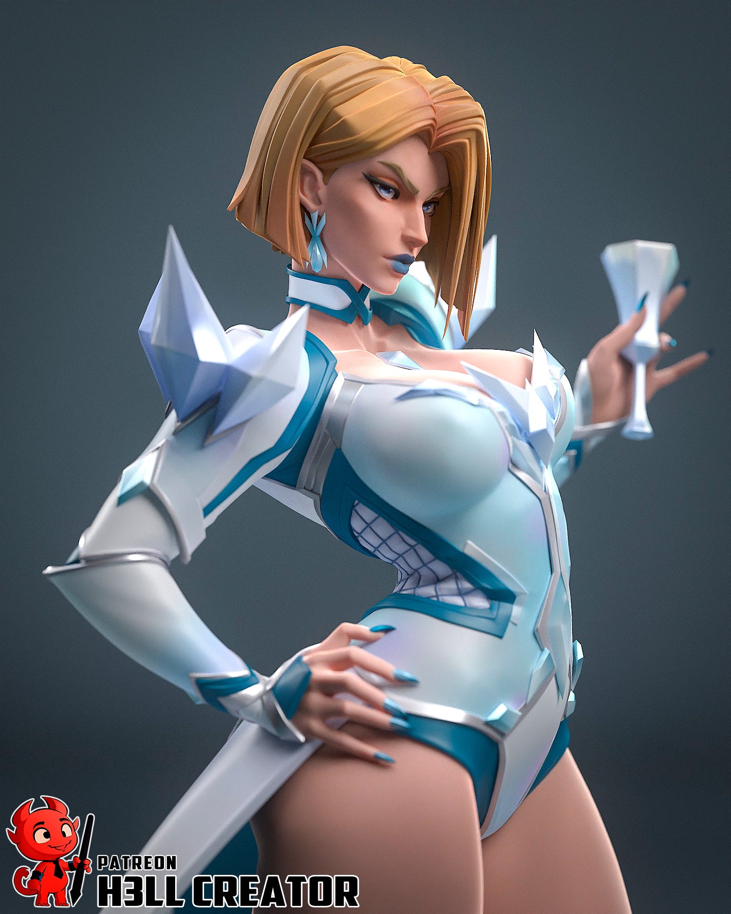 Emma Frost Resin Fan Art - MTO (Design by H3llcreator)
