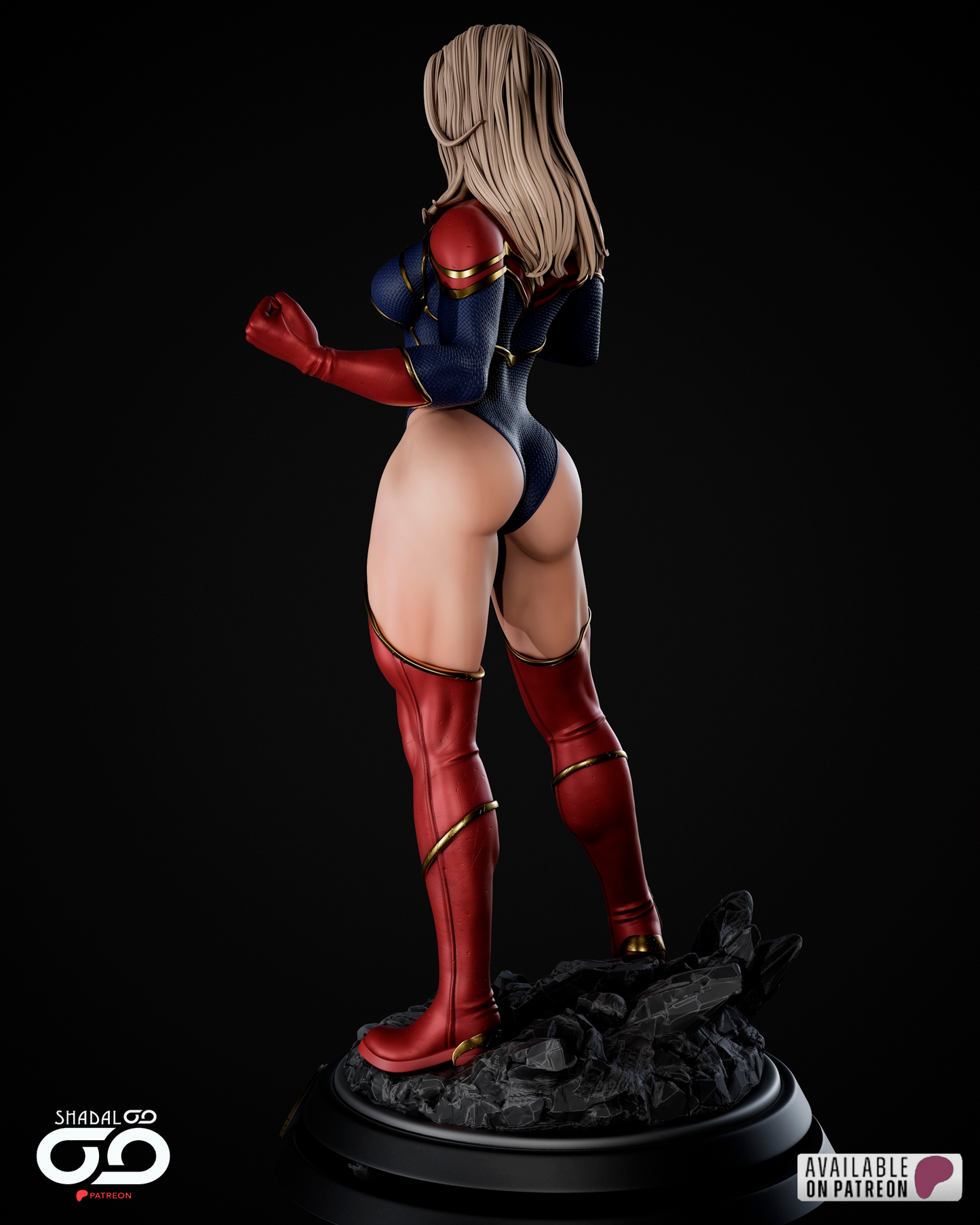 Captain Marvel Resin Sculpture Fan Art - MTO (SDO)