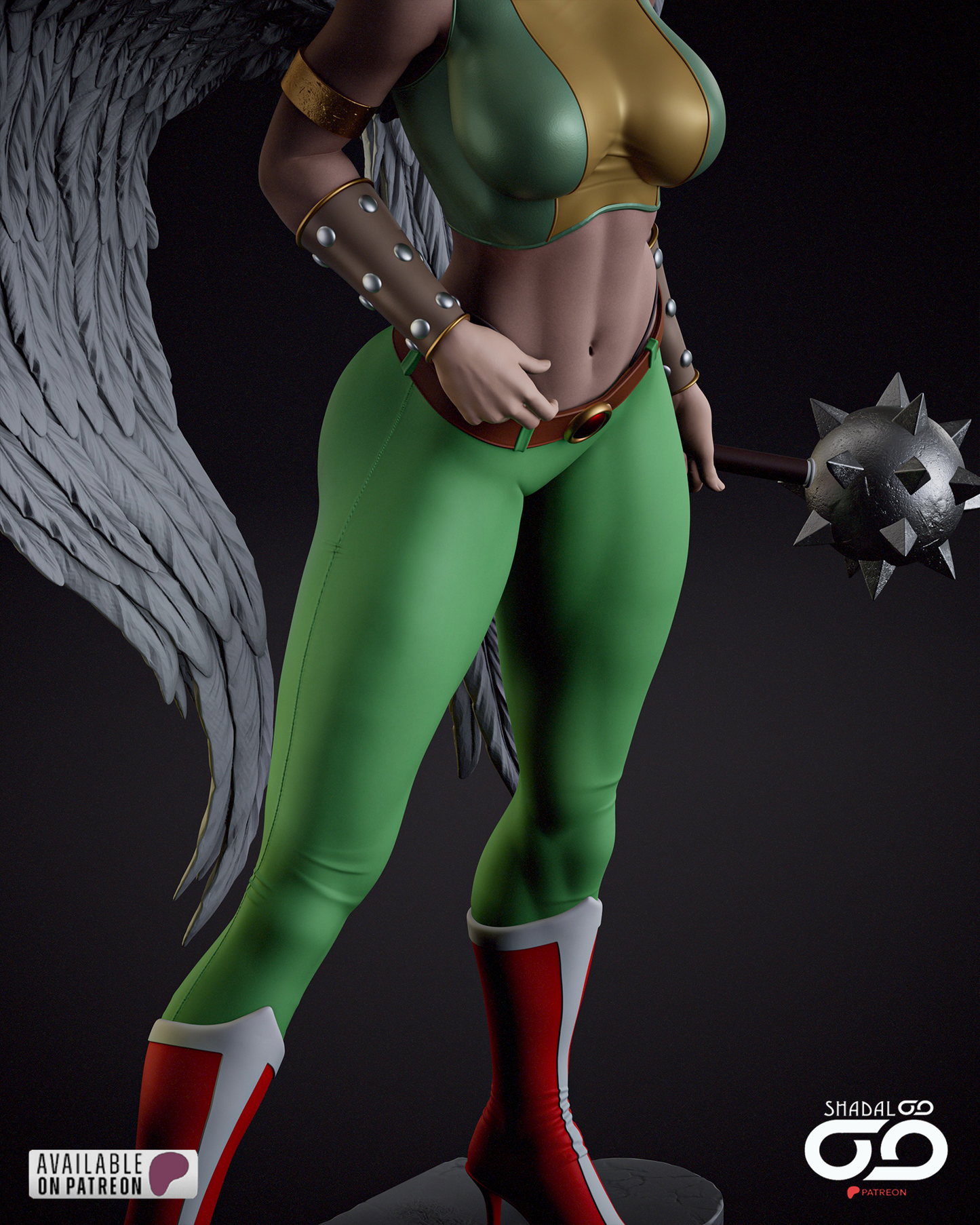 Hawkgirl Resin Sculpture Fan Art - MTO (SDO)