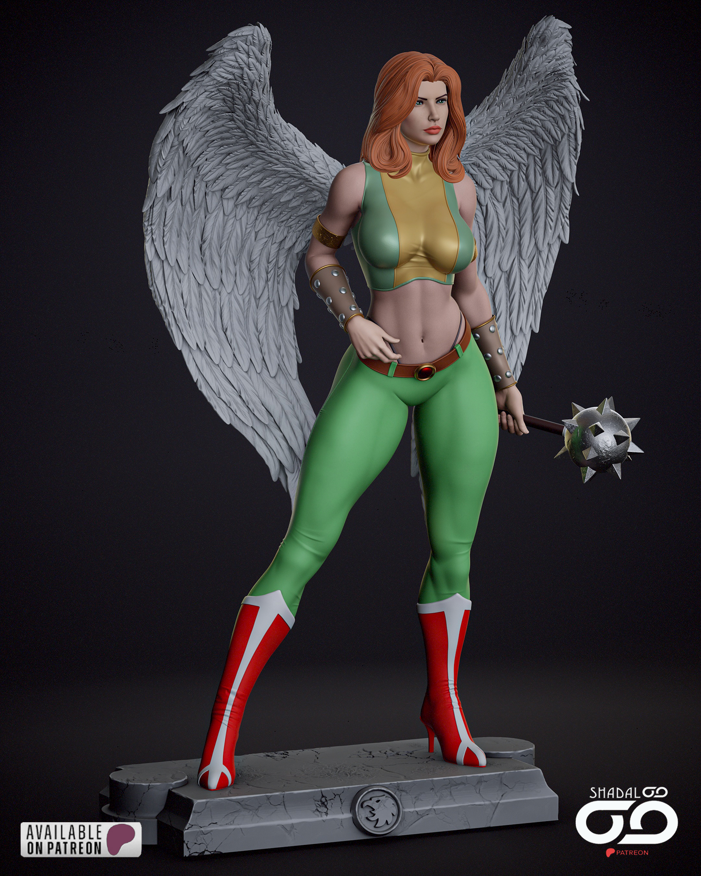 Hawkgirl Resin Sculpture Fan Art - MTO (SDO)