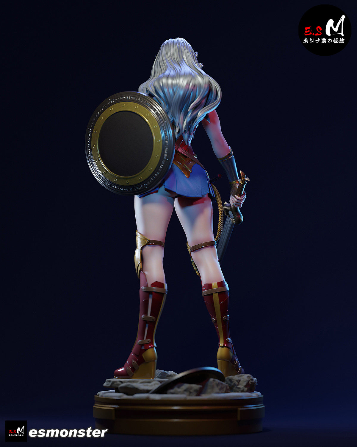 Wonder Woman Resin Art (East Sea Monster Version)