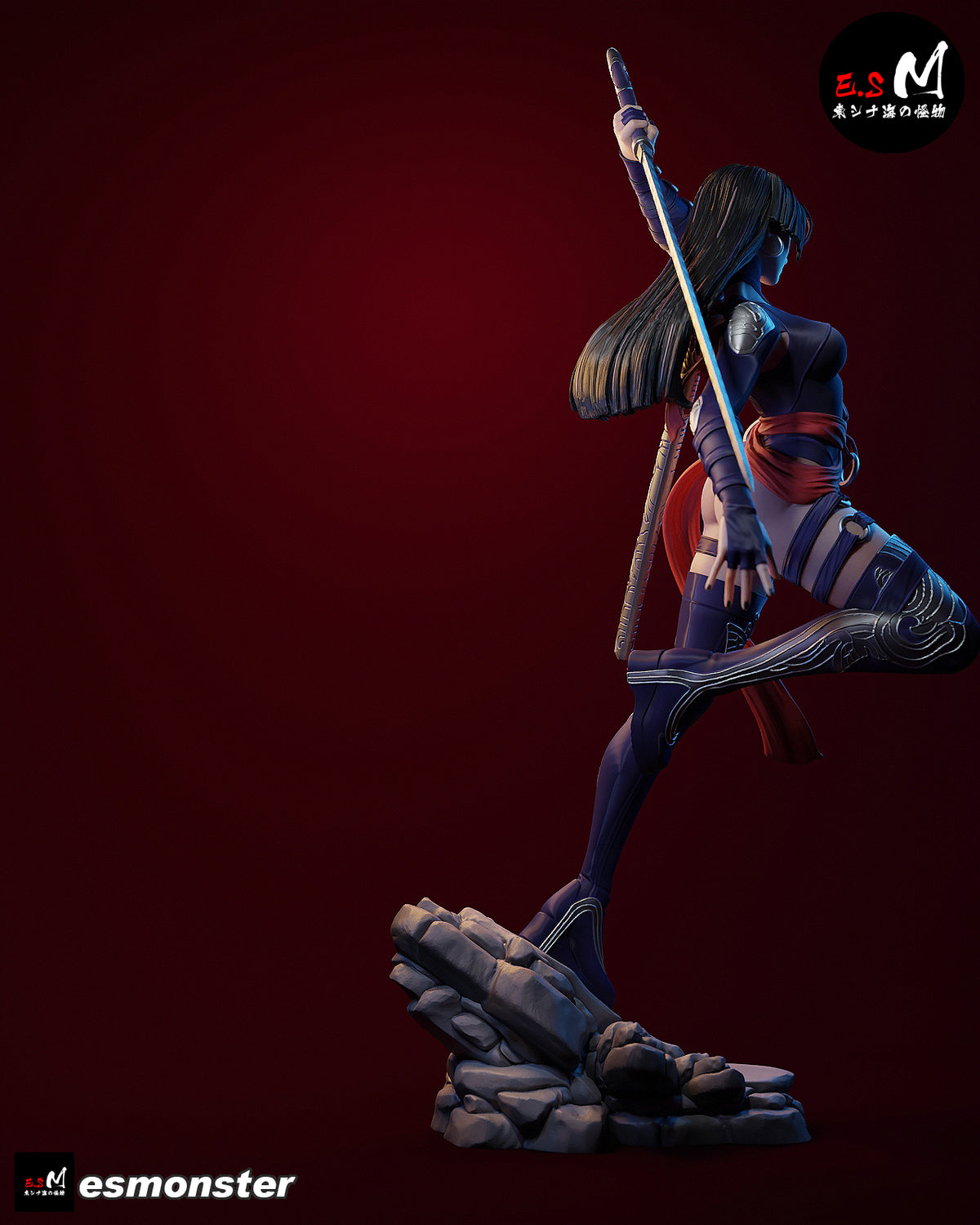 Psylocke Resin Art (East Sea Monster Version)