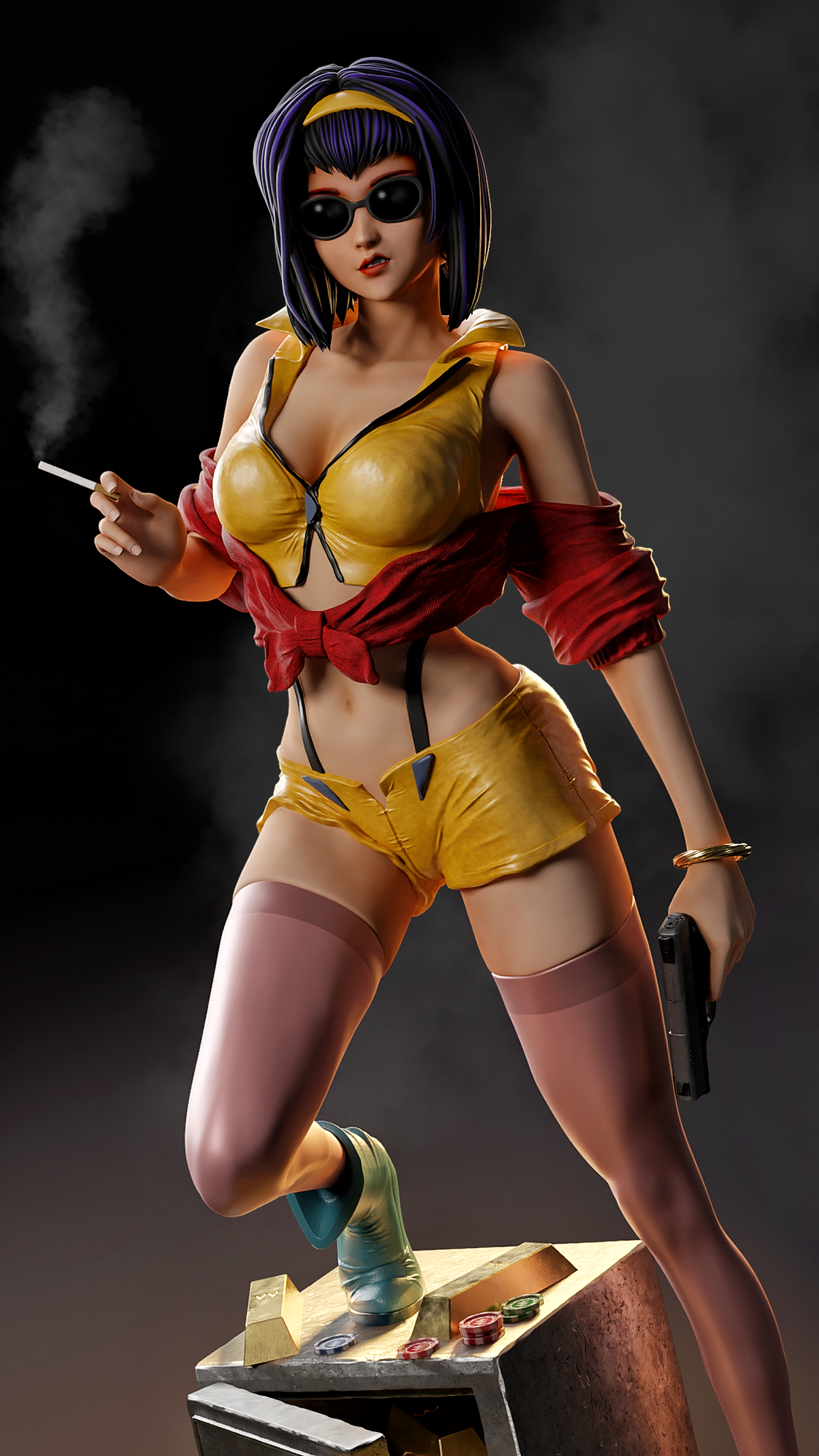 Faye Valentine Resin Art (MCM3D Version)