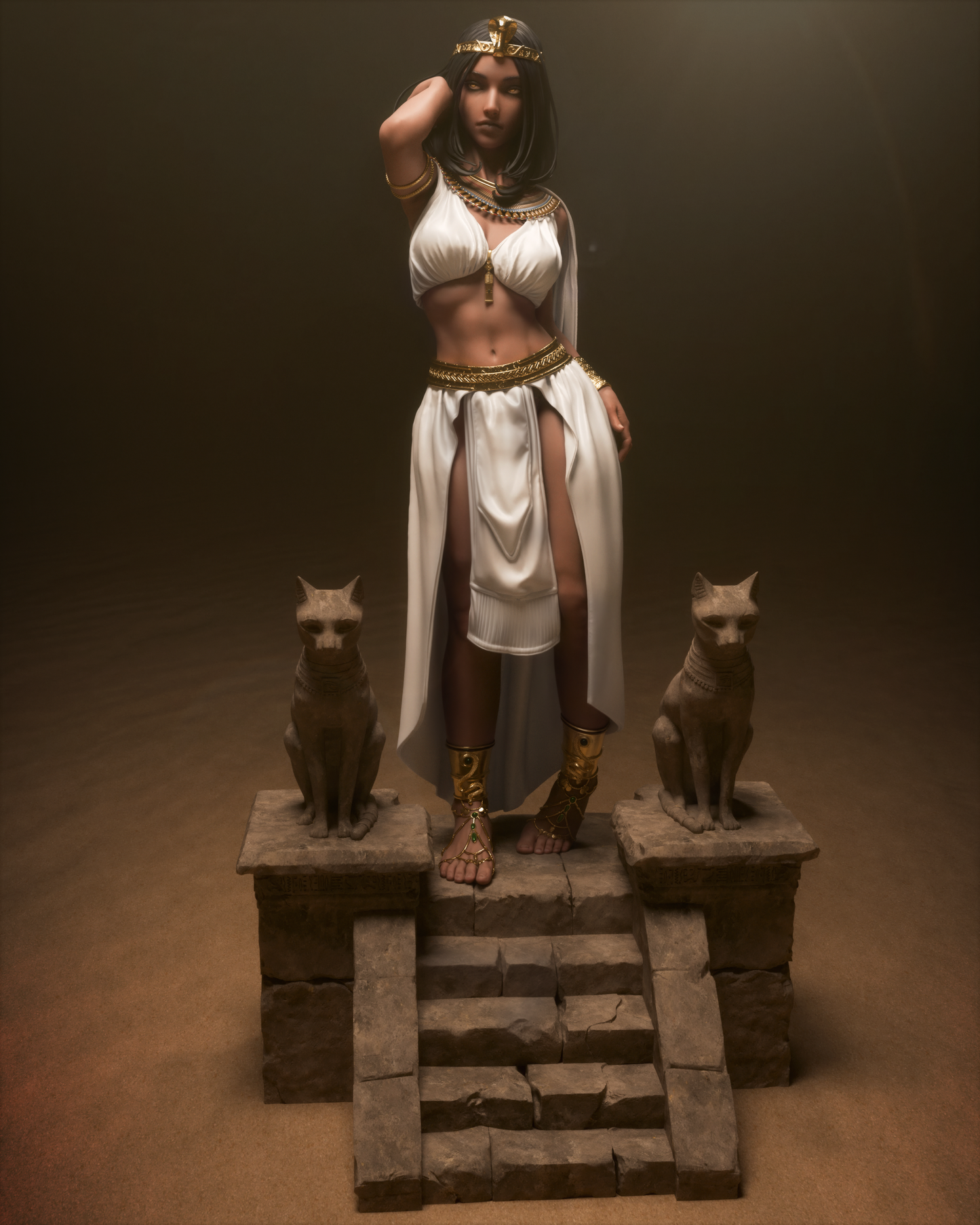Cleopatra Resin Fan Art - MTO (CA3D)