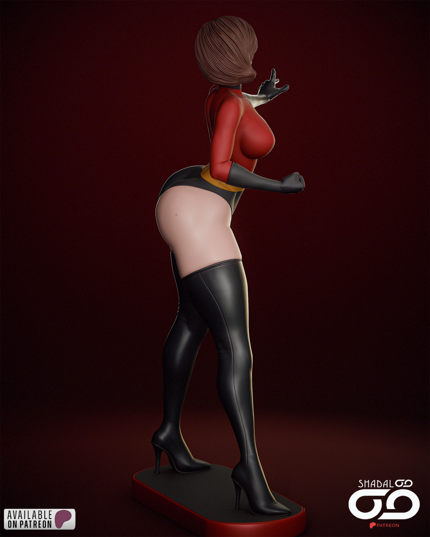 Incredibles Elastigirl Resin Sculpture Fan Art - MTO (SDO)