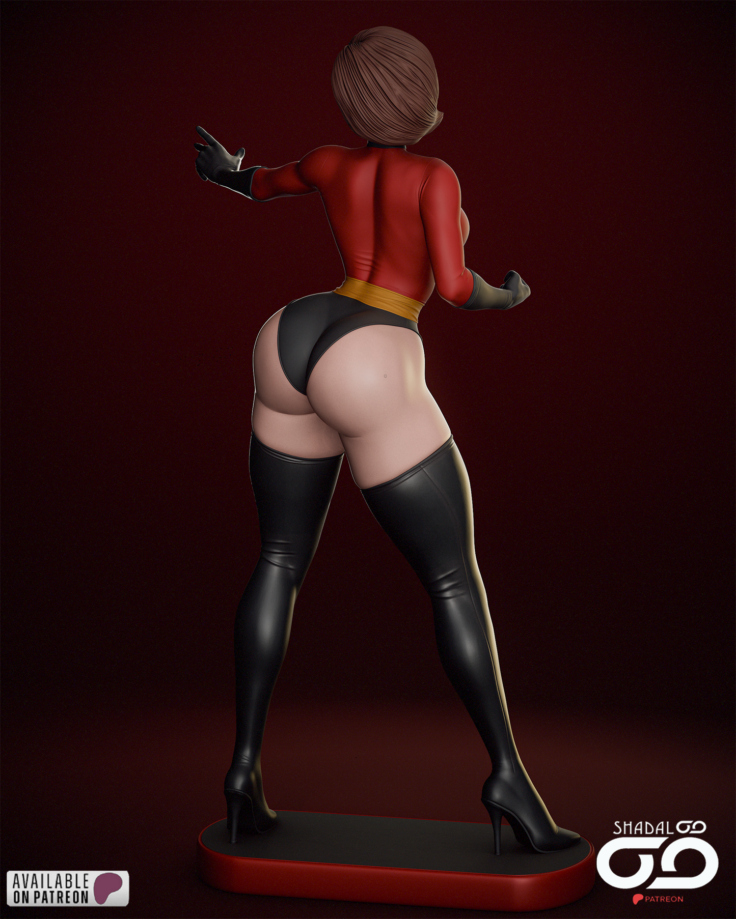 Incredibles Elastigirl Resin Sculpture Fan Art - MTO (SDO)