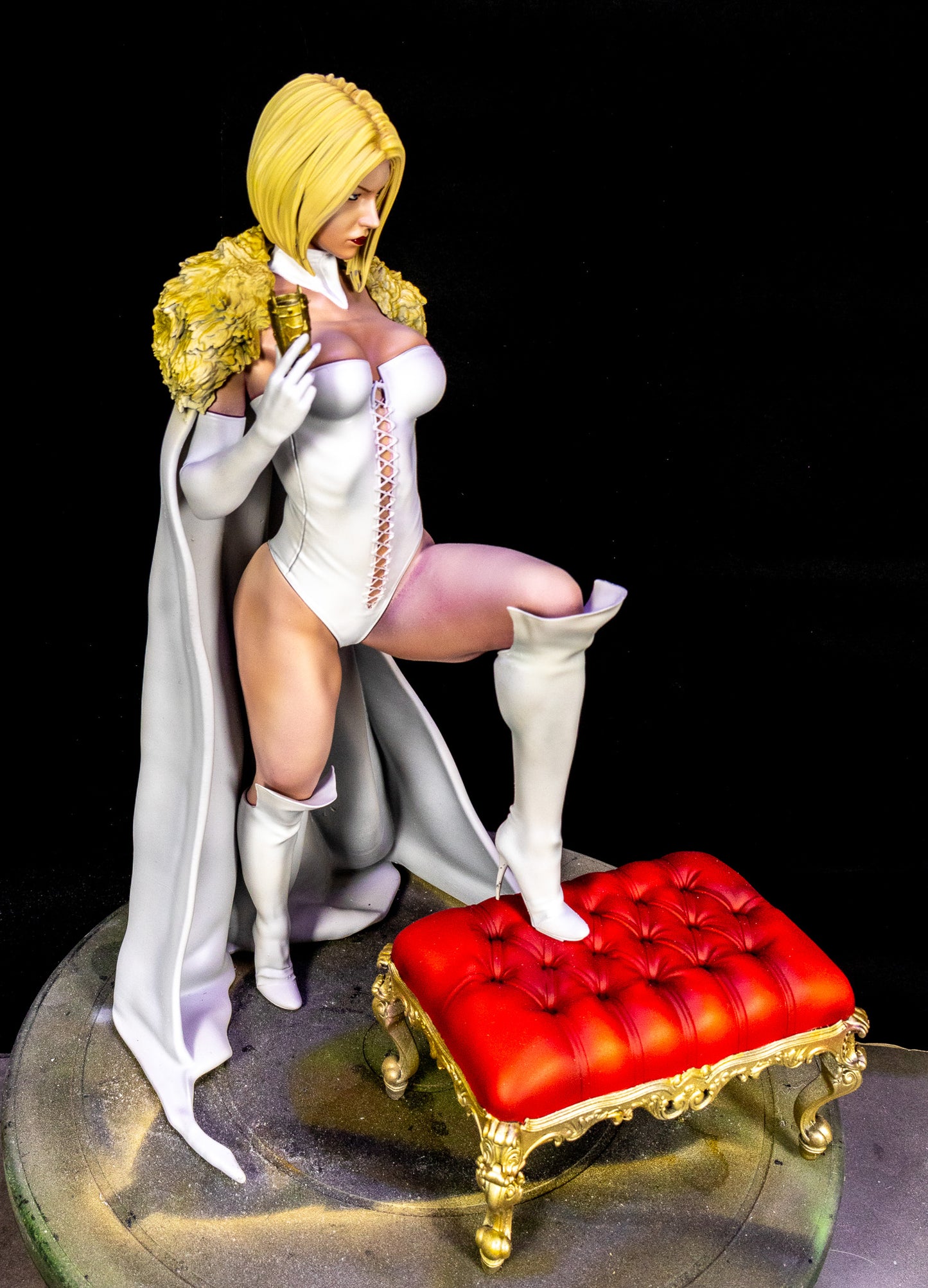 Emma Frost Collectible Resin Fan Art Pro Painted - MTO