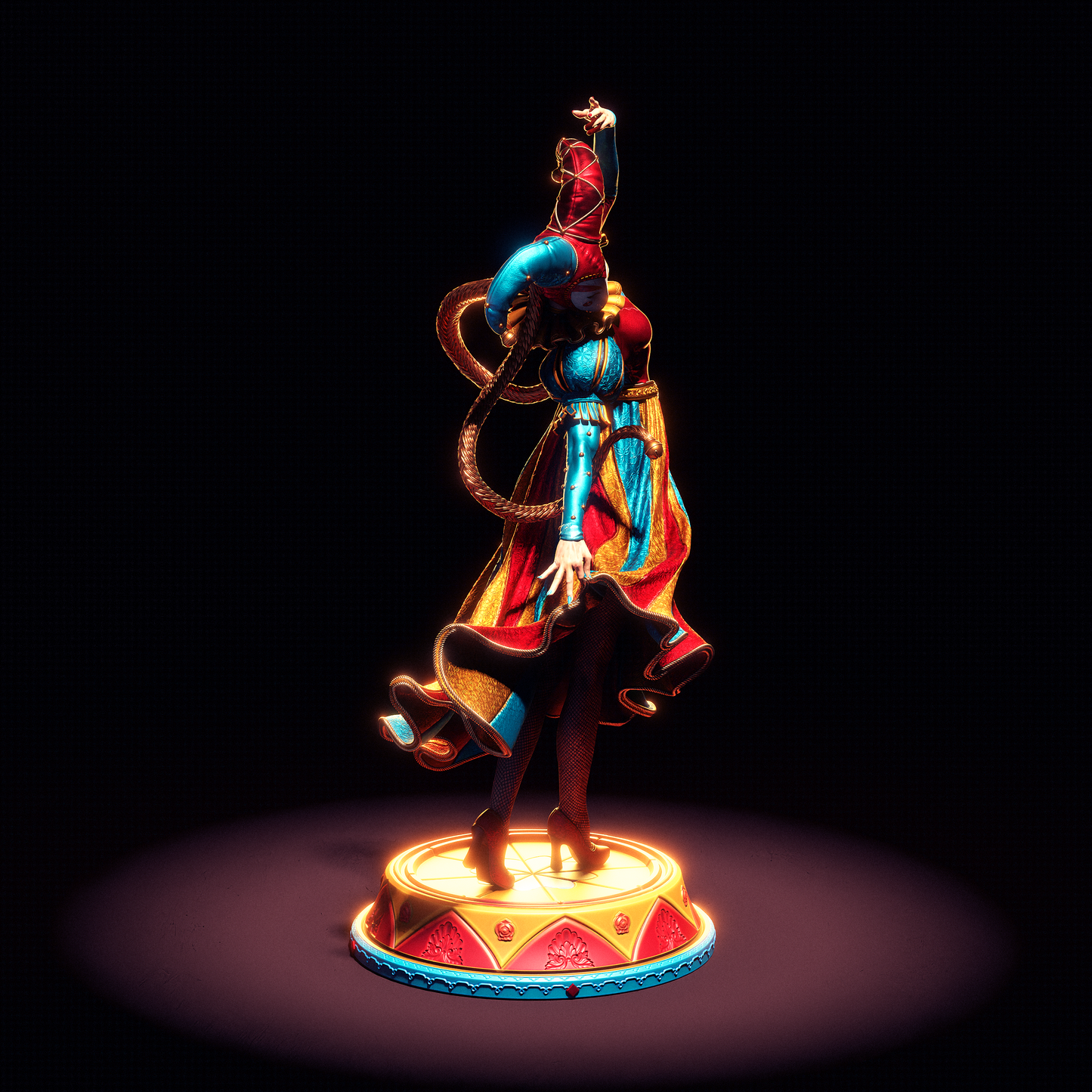 Jester Resin Art - MTO (Design by CA3D)