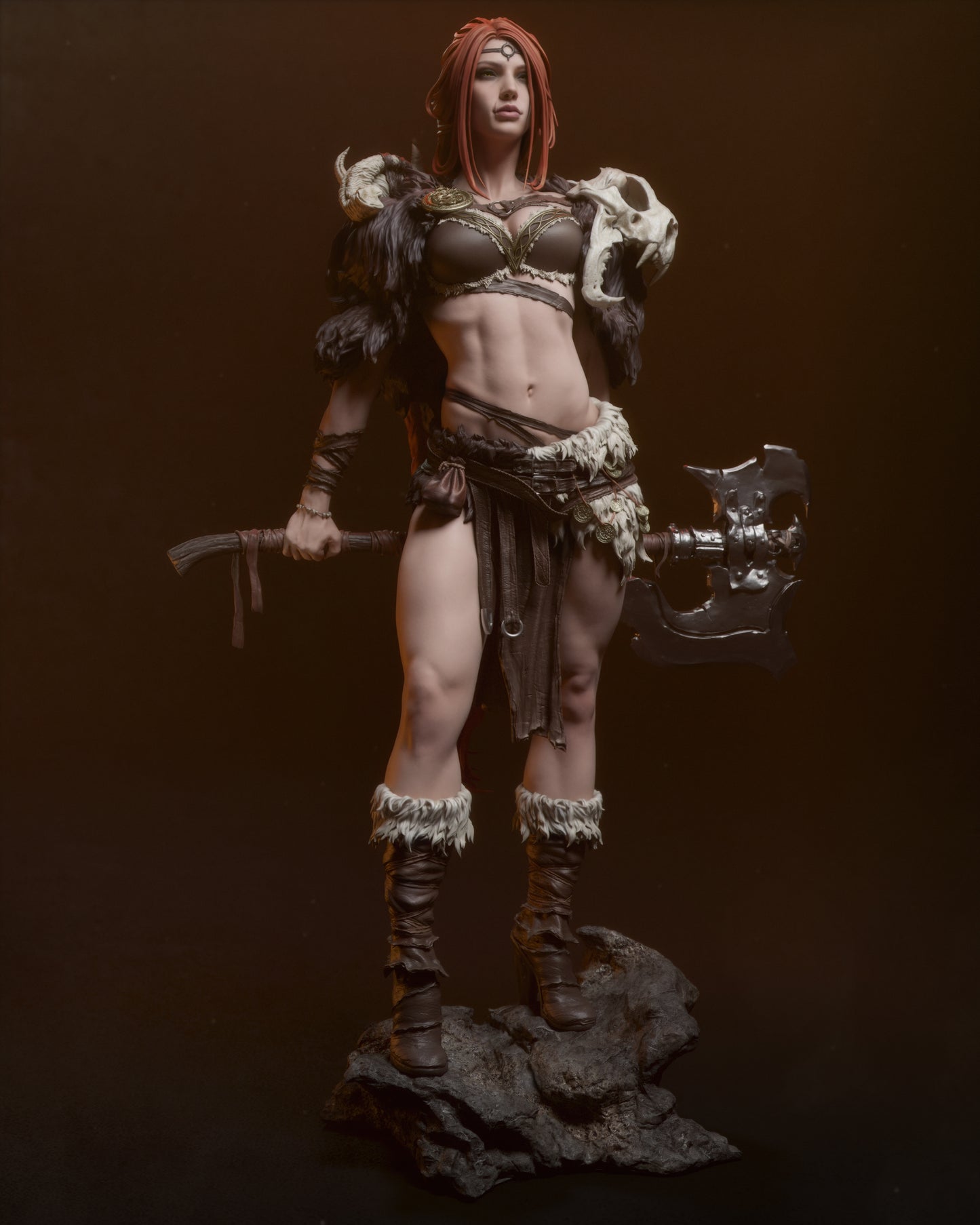 Barbarian Queen Resin Fan Art - MTO (Design by CA3D Studios)