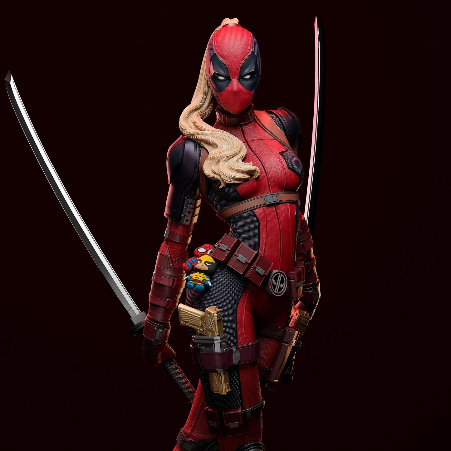 Lady Merc Resin Sculpture Fan Art Pro Painted - MTO Abe3D