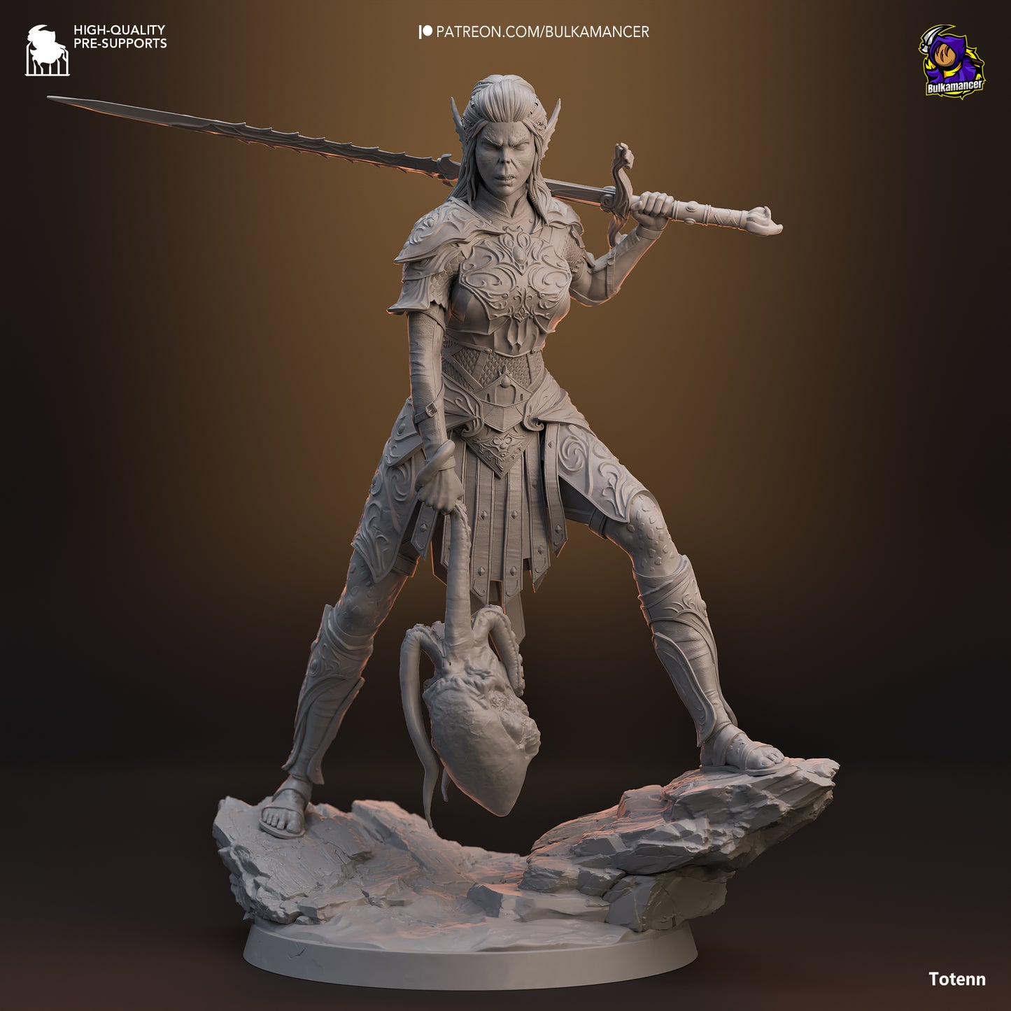 Baldur's Gate 3 Lae'zel Collectible Resin Fan Art Pro Painted - MTO (Design by Bulkamancer)