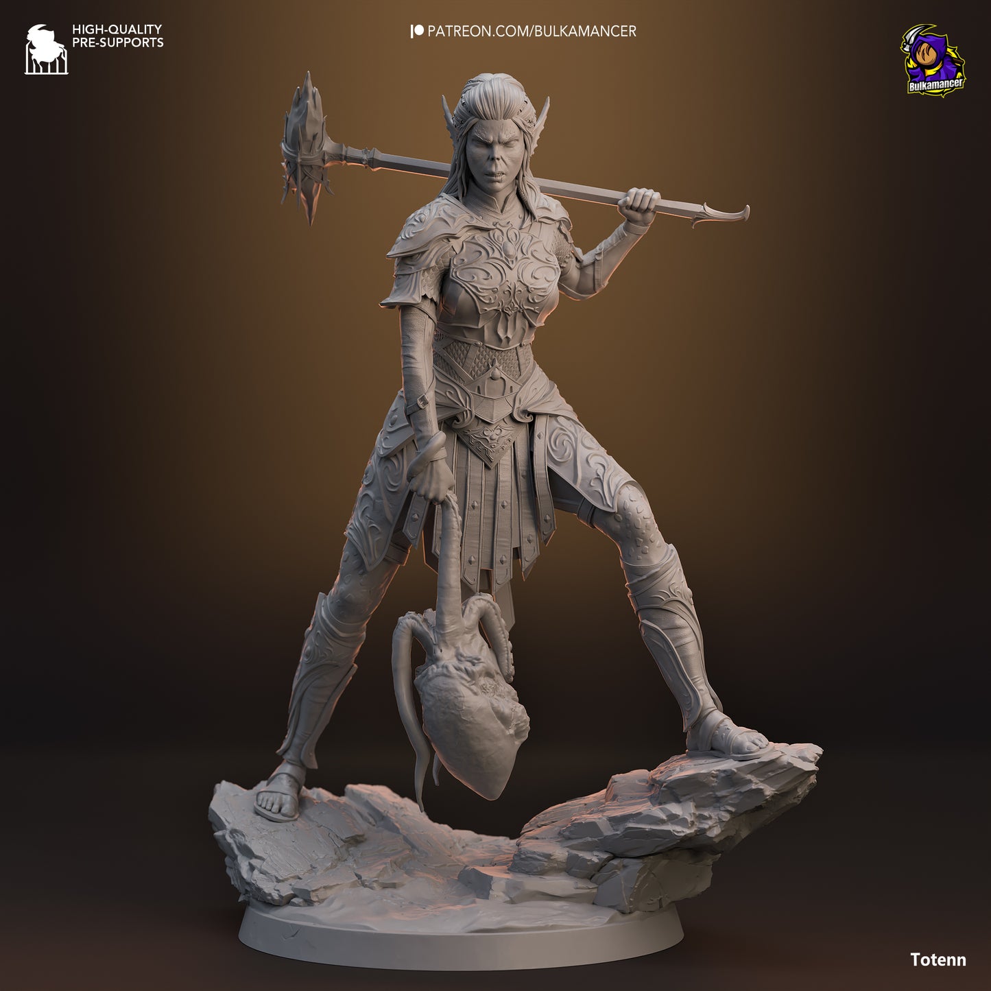 Baldur's Gate 3 Lae'zel Collectible Resin Fan Art Pro Painted - MTO (Design by Bulkamancer)