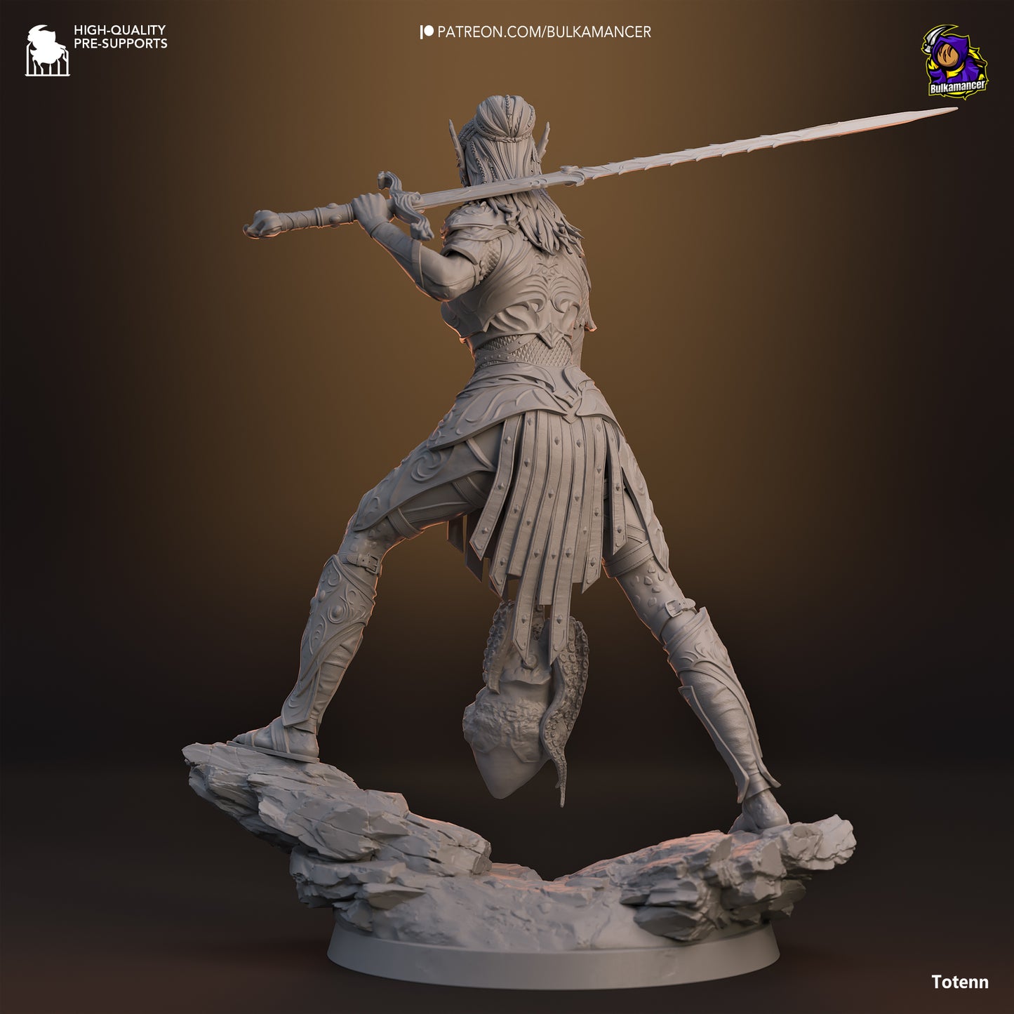 Baldur's Gate 3 Lae'zel Collectible Resin Fan Art Pro Painted - MTO (Design by Bulkamancer)