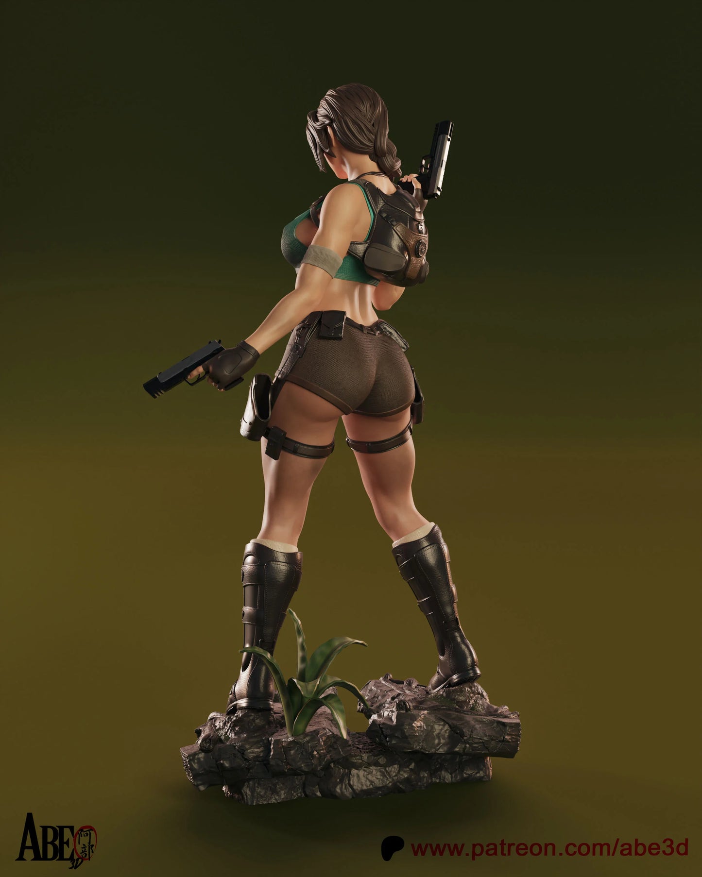 Lara Croft Resin Fan Art Pro Painted - MTO