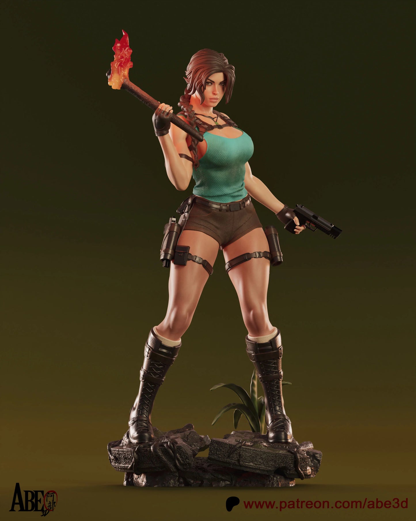 Lara Croft Resin Fan Art Pro Painted - MTO