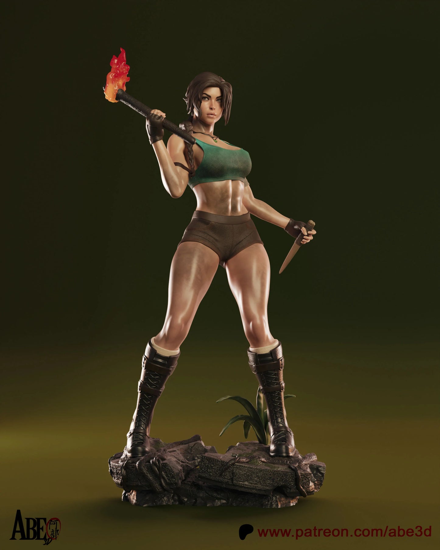 Lara Croft Resin Fan Art Pro Painted - MTO