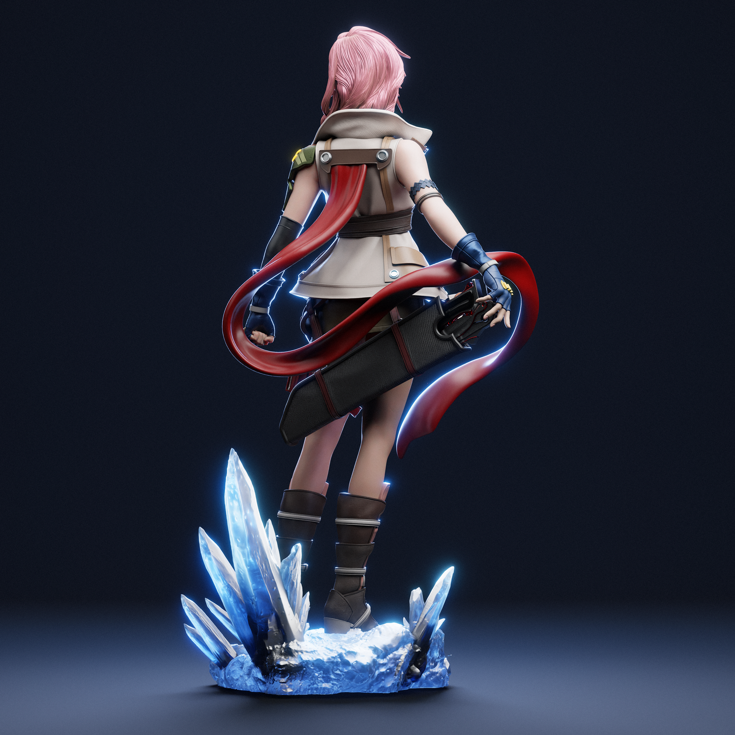 Lightning Final Fantasy XIII Resin Sculpture (Design by CA3D Studios)