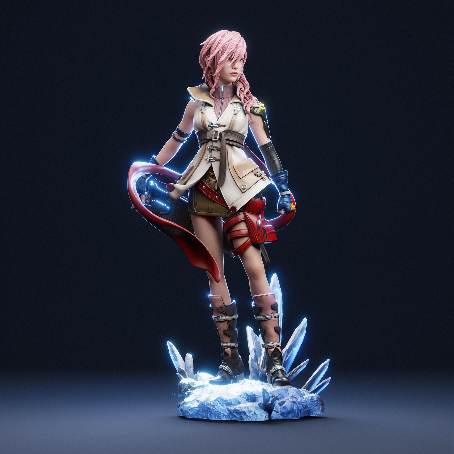 Lightning Final Fantasy XIII Resin Sculpture (Design by CA3D Studios)
