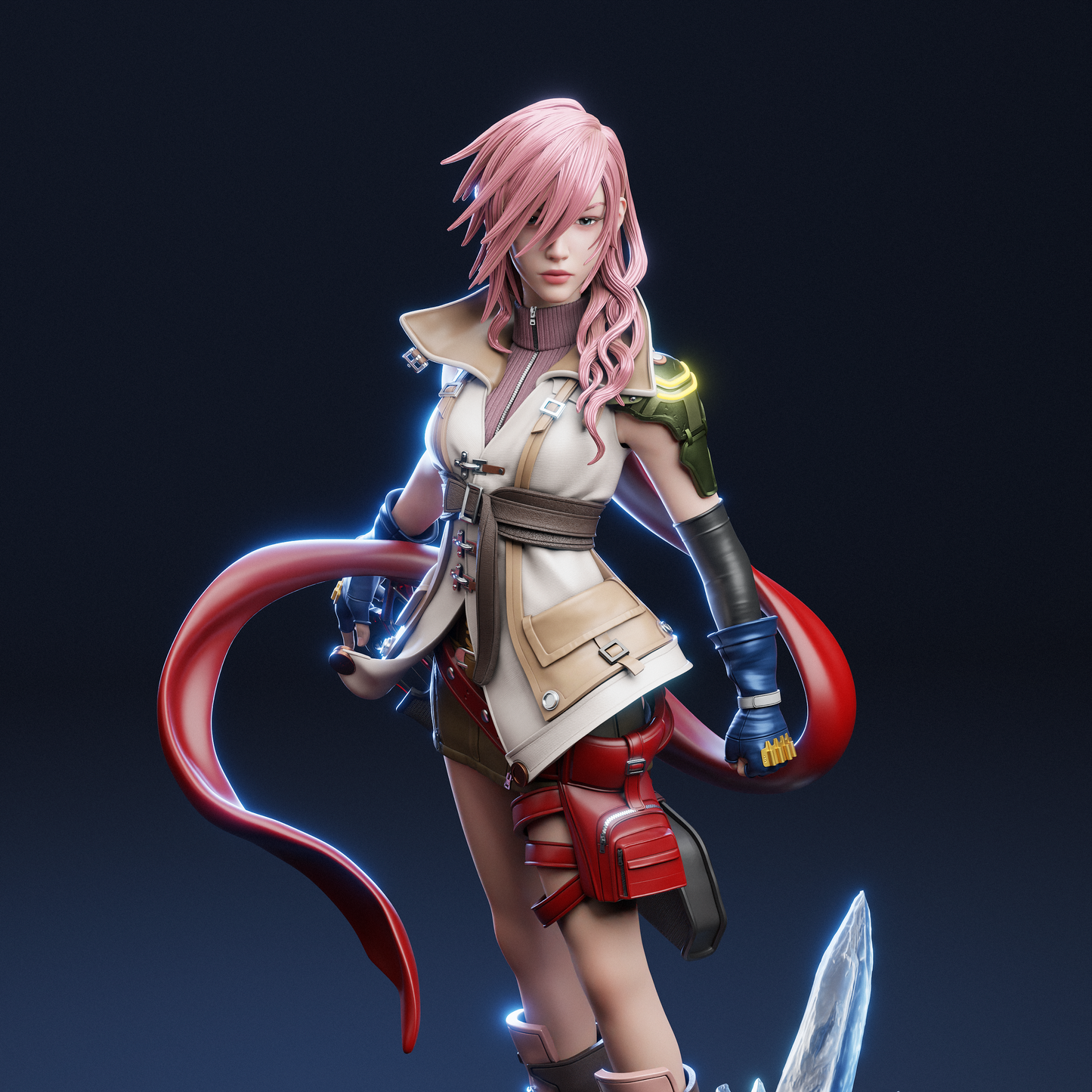 Lightning Final Fantasy XIII Resin Sculpture (Design by CA3D Studios)